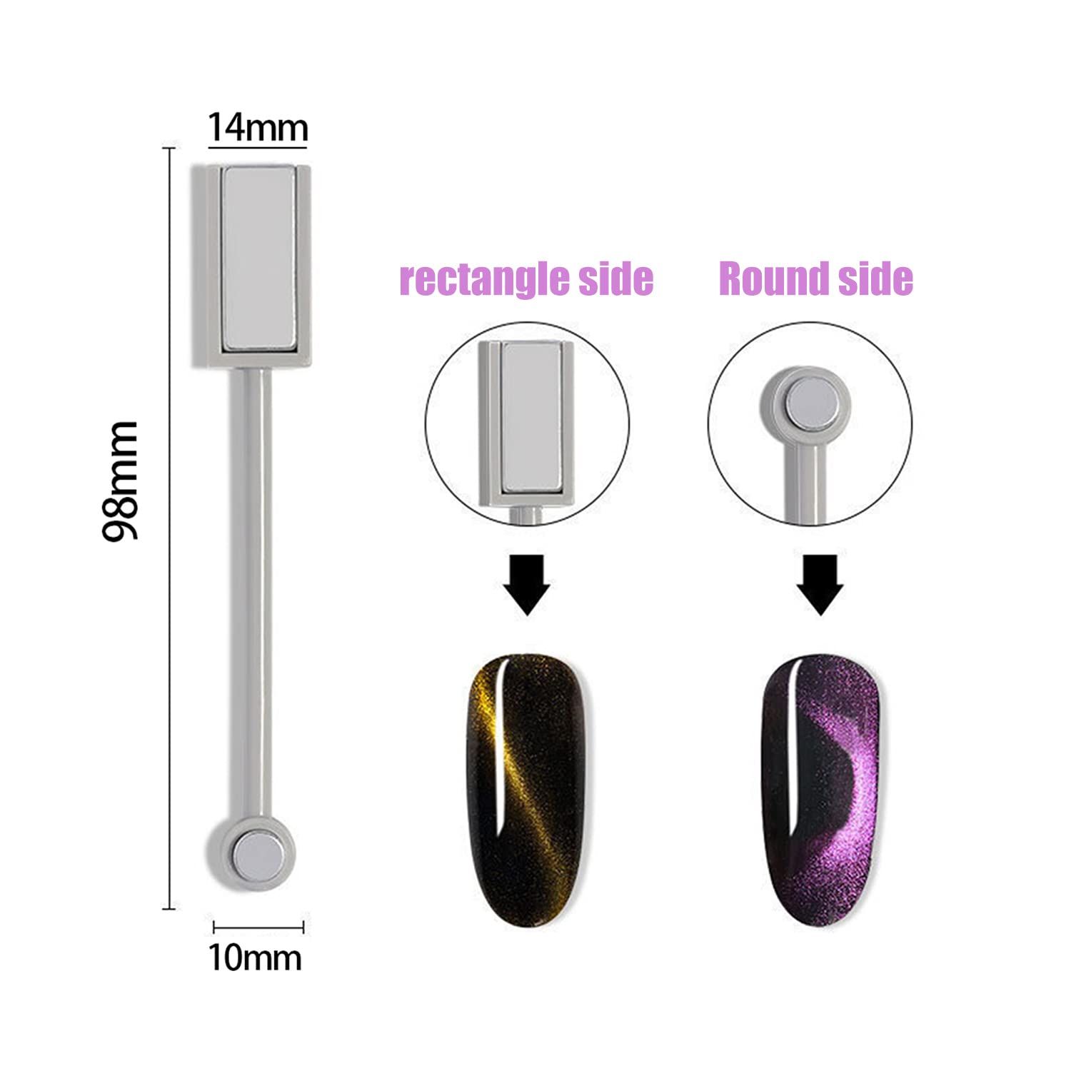 Cat Eye Nail Magnet Pens Double Head 10pcs