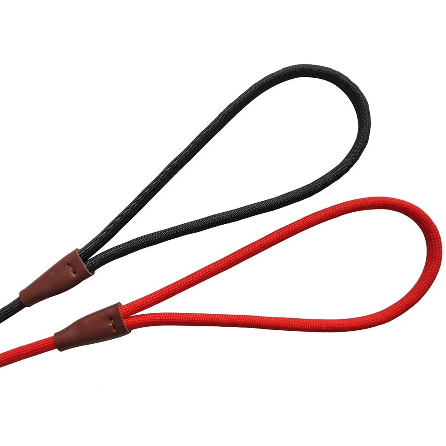 BTINESFUL Slip Lead Dog Leash, Strong Nylon Rope , 1/4 & 1/2 inch Diam Dog Training Lead for Small Medium Large Dogs (1/4" * 7 FT, Black)