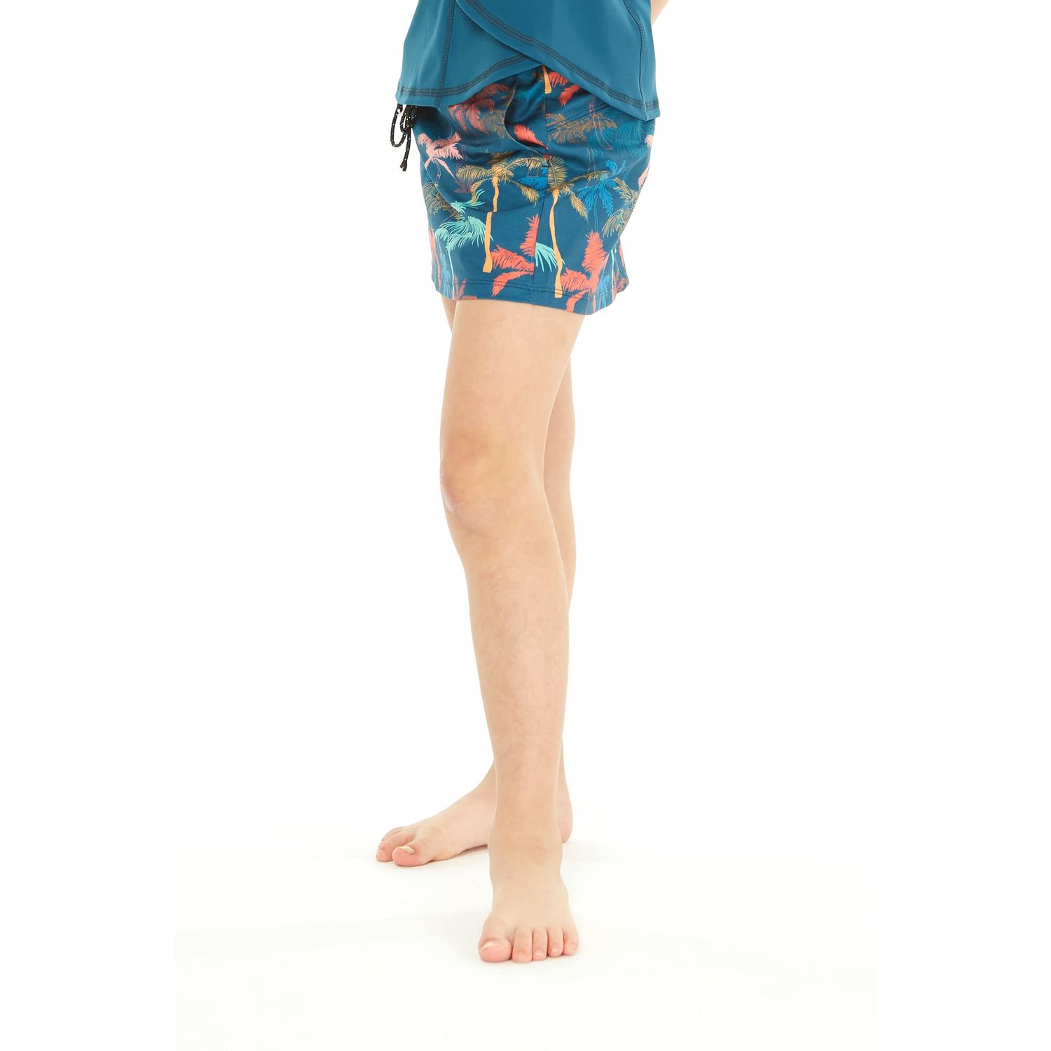 Matchable Mother or Daughter Hawaiian Activewear Set, Girl, Skorts, Crayon Palms Green, M