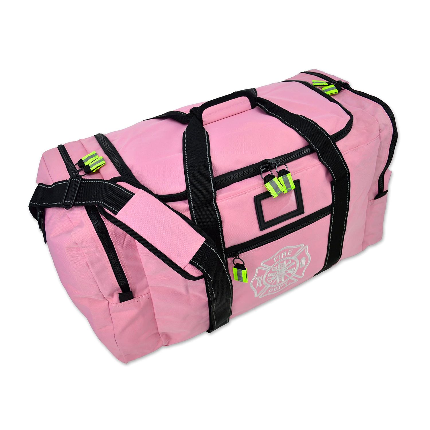 Lightning X Value Firefighter Turnout Gear Bag w/Maltese Cross and Custom Embroidered Name - PINK