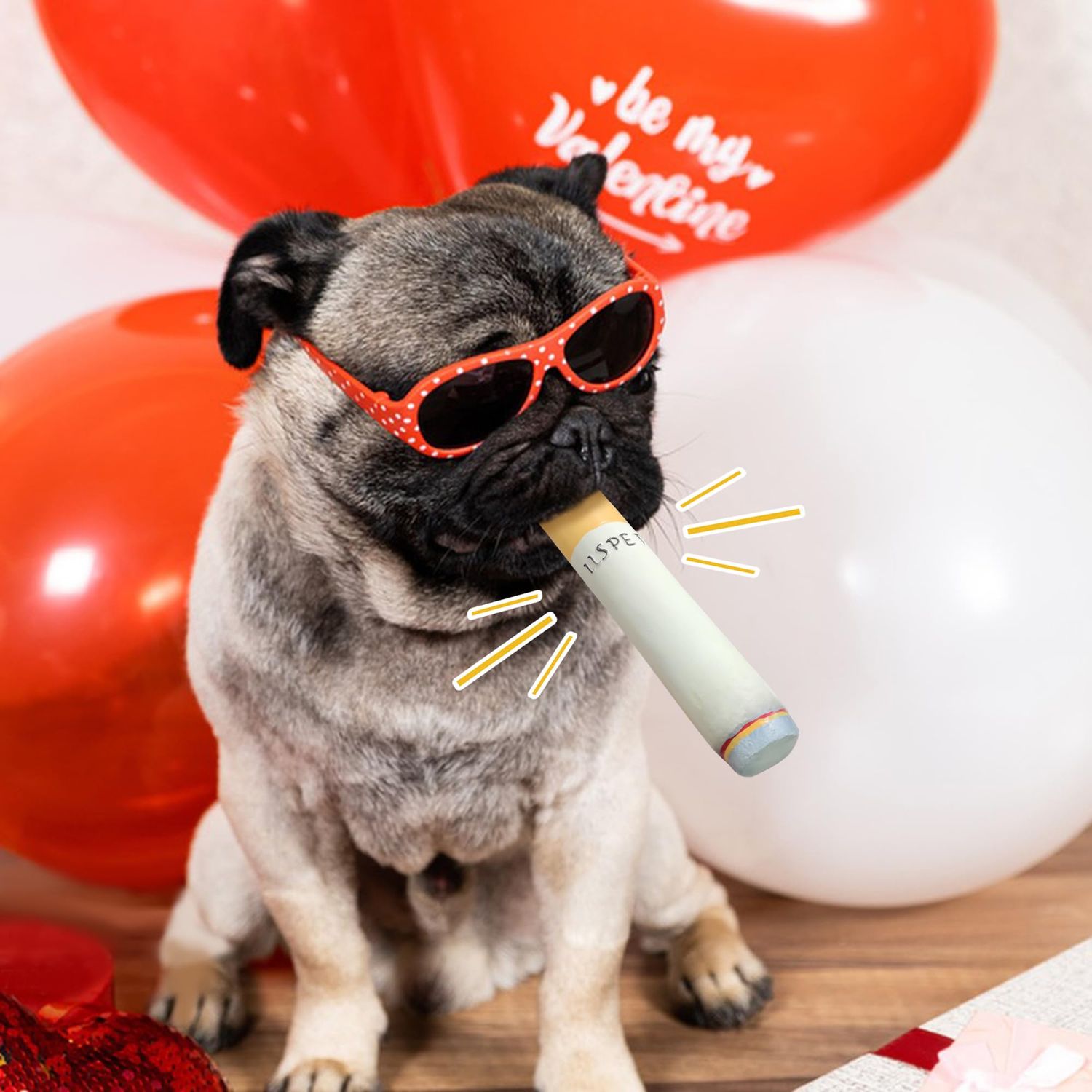 LLSPET Cigarettes Cigar Squeaky Dog Toys, Latex Interactive Funny Weed Cigar Imitation Dog Chew Toys for Teething Puppy,Small and Medium Breeds