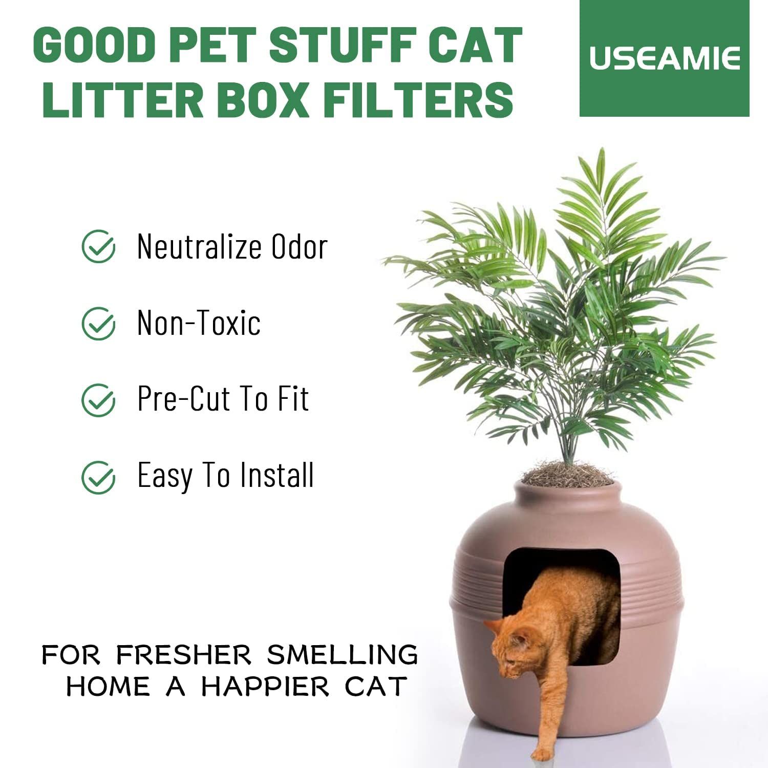 Cat Litter Box Replacement Filters Compatible with Secret Litter Box Good Pet Stuff Hidden Litter Box