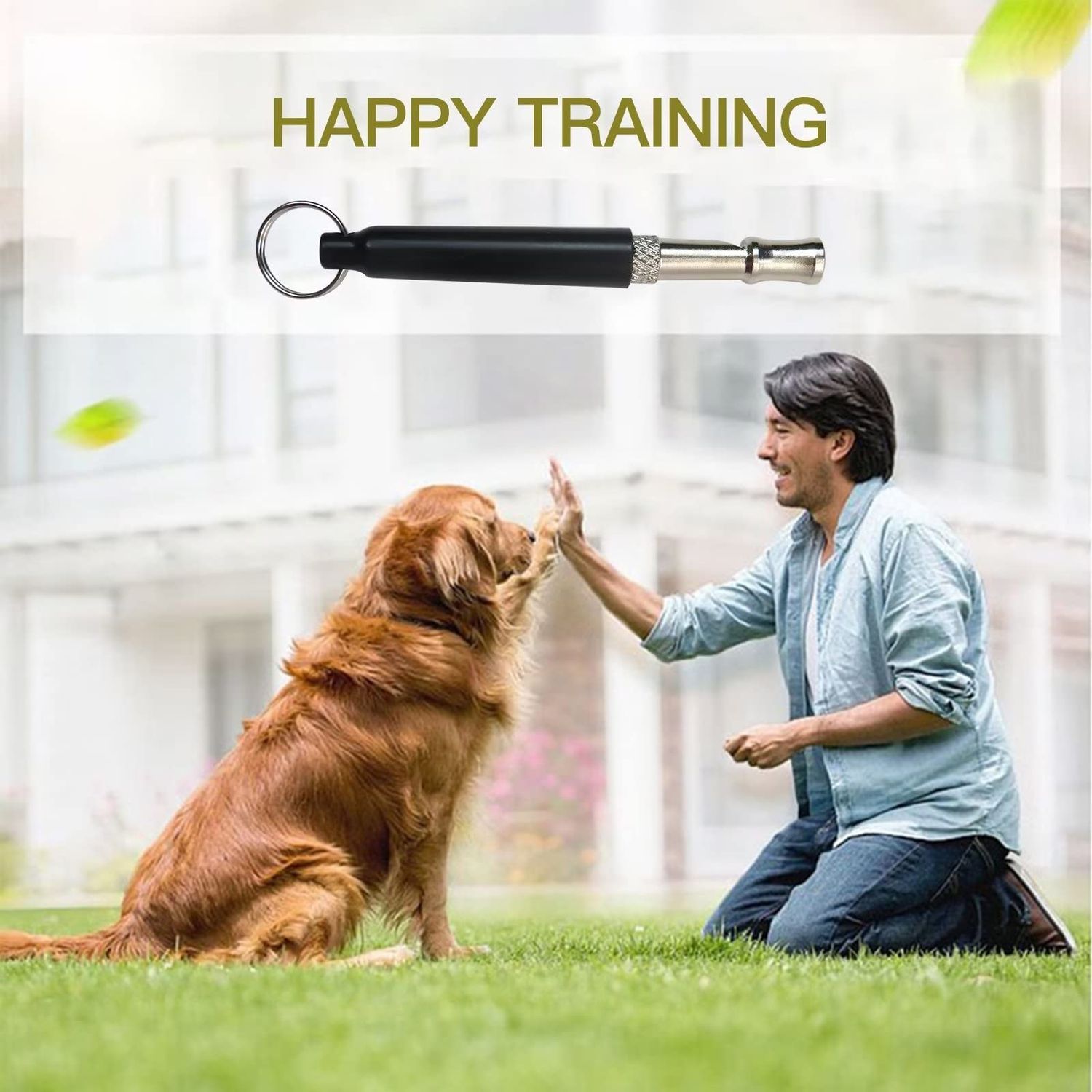 4Pcs Pet Training Whistle Ultrasonic Supersonic Mute Training Whistle Flute Dog Whistle Keychain Adjustable Stop Not Barking Dog Flut