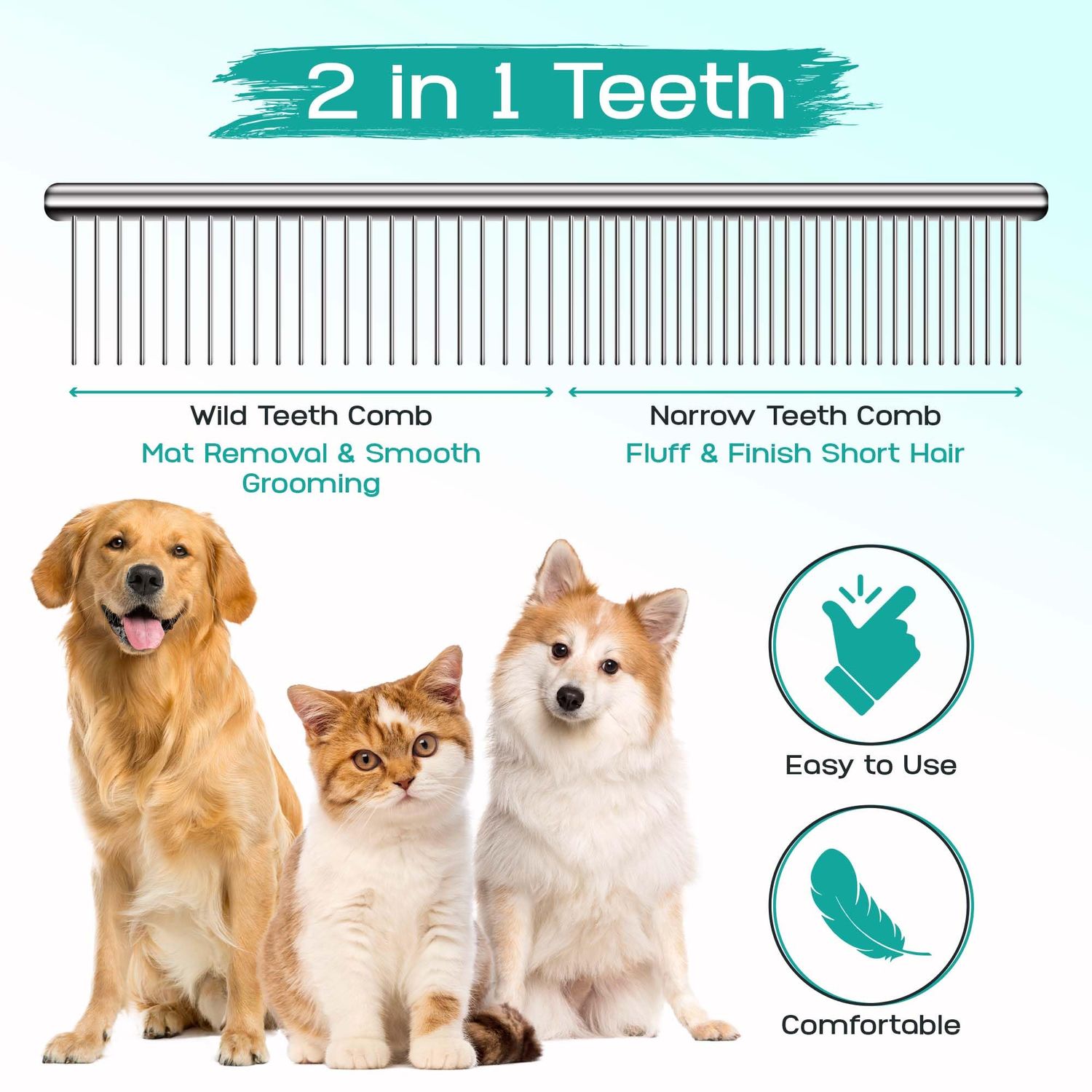 Pawtrim Professional Pet Grooming Kit – 6 in 1 Dog Grooming Scissor Kit - Dog & Cat Grooming Supplies - Adjustable Screw Scissors, 4CR Stainless Steel Dog Clippers, Hair Thinning Shears, Rubber Grips…