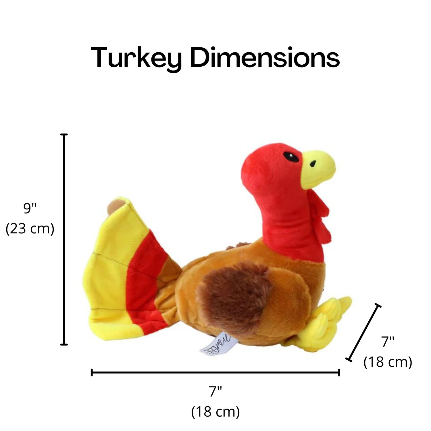 Midlee Thanksgiving Turkey Dog Toy