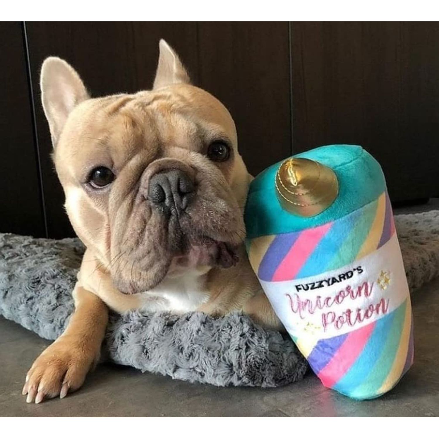 Fuzzyard Unicorn Potion Magical Brew Plush Dog Toy