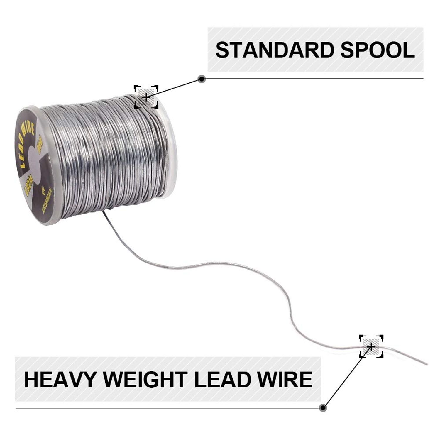 Fly-Tying-Lead-Wire-Fly-Tying-Material- Fly-Fishing-Supplies-Accessories (Medium(.020in) 2 Pack)