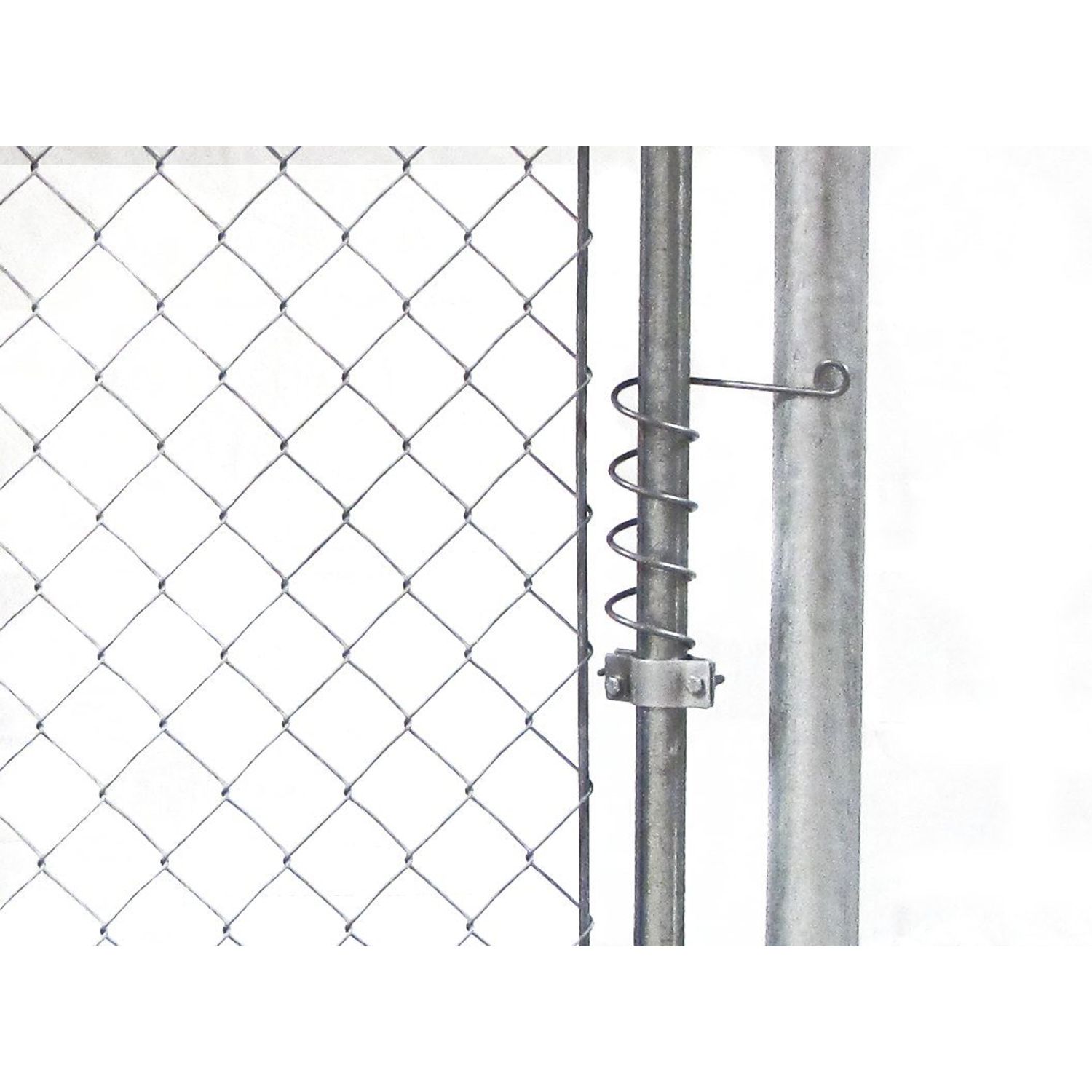 Automatic Chain Link Self Closing gate Closer. Adjustable Closing Tension, Outdoor Gate Spring, Works Great for Pool and Dog Gates or Any Chainlink gate – Made in USA