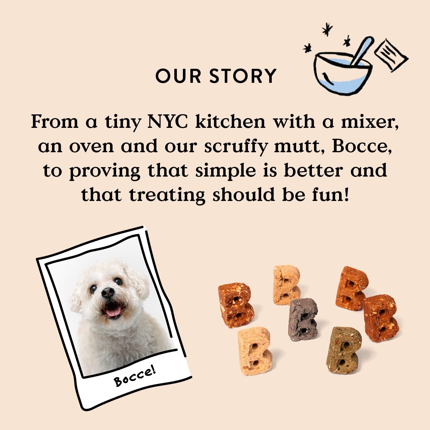Bocce's Bakery PB + Blueberry Crispies Low-Calorie Wheat-Free Dog Treats, 10 oz
