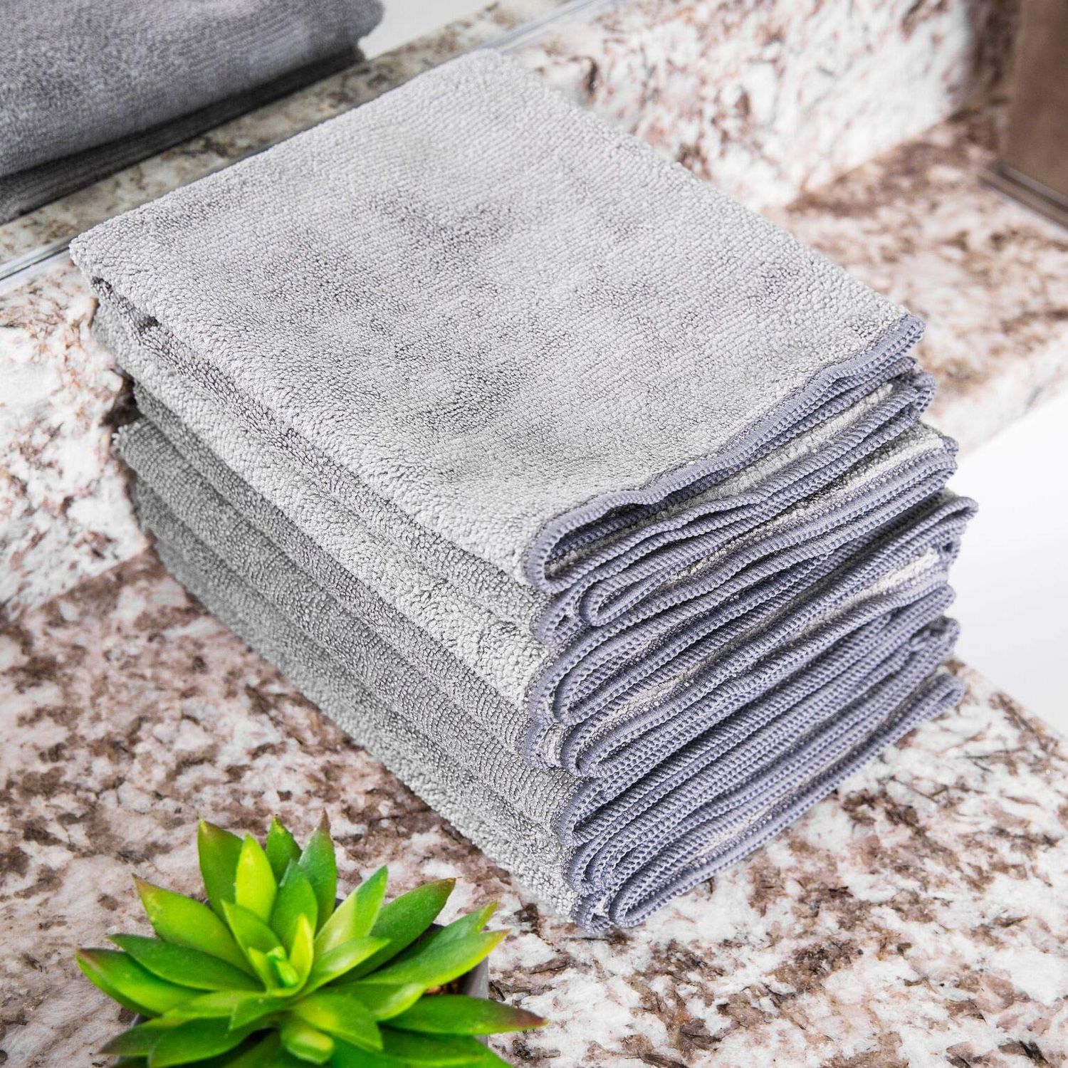 16" x 24" MW Pro Multi Surface Microfiber Towels | 6 Pack (Black)