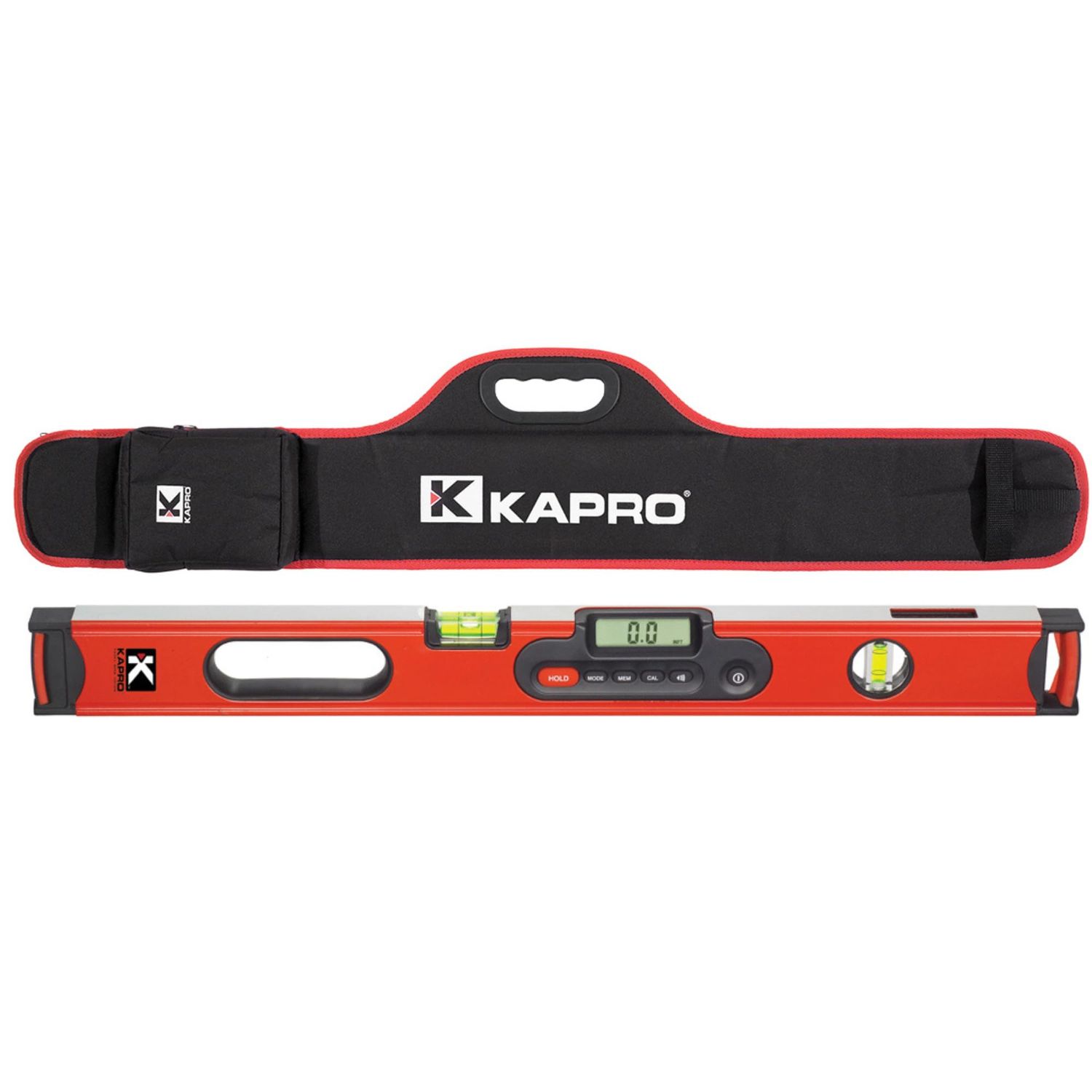 Kapro - 985D Digiman Magnetic Digital Level - 48-Inch - For Leveling and Measuring - Features Plumb Site, Ergonomic Handle, and Carrying Case
