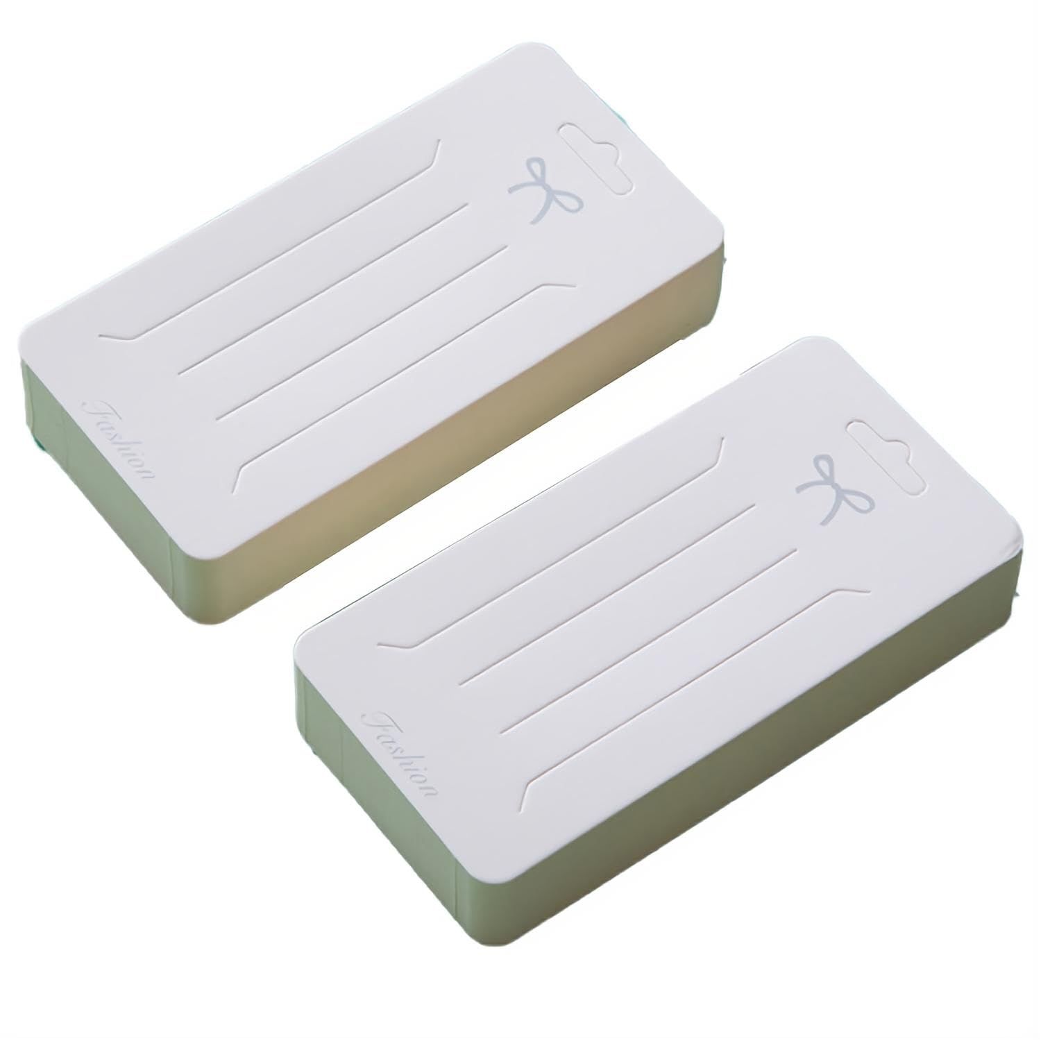 Doromy 100PCS Hair Clip Bow Display Cards Rectangular Clip Collecting Cardboard Kraft Paper Hair Bow Holder Cards for Hair Accessories Displaying Organizing Packaging 2.56 * 5.12Inch