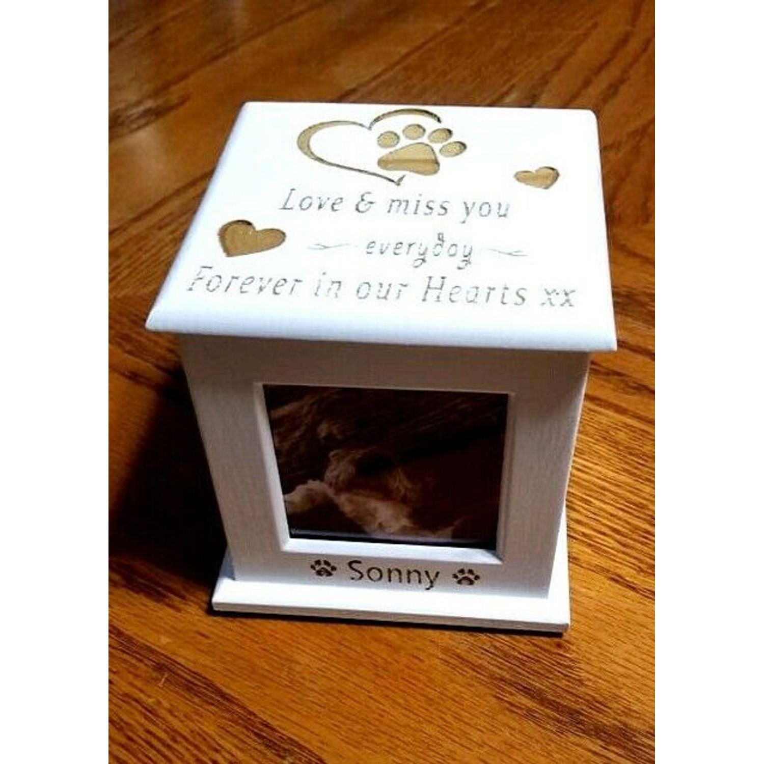 Pet Memorial Urn Personalized for your Cat or Dog ❤️ Custom Laser Engraved ❤️