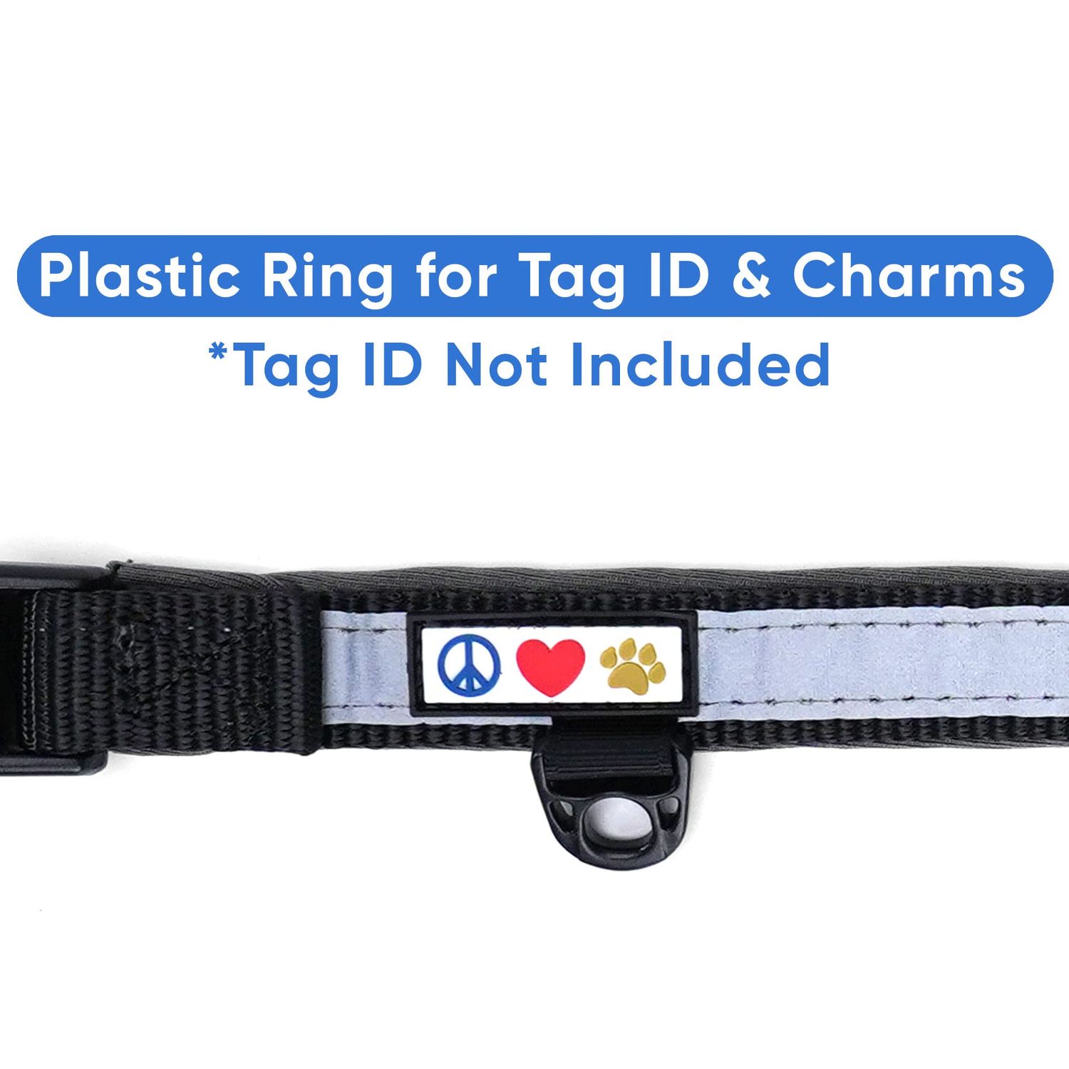 Pawtitas Lumberjack Padded Martingale Collar for Dogs | Soft Neoprene Dog Collar for Your pet's Comfort Made with Reflective Band for Maximum Visibility | Fits Small and Large Pets - XS Black