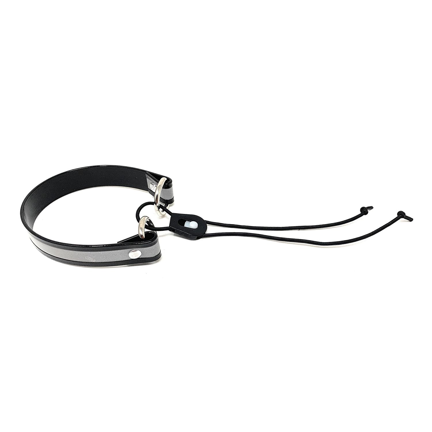 Sparky Pet Co - Surefit ECollar Replacement Strap - Bungee Dog Collar - Waterproof - Adjustable - Secure Nexus Wheel Lock - for Electronic Training & Invisible Fence Systems - 1" (Reflective Black)