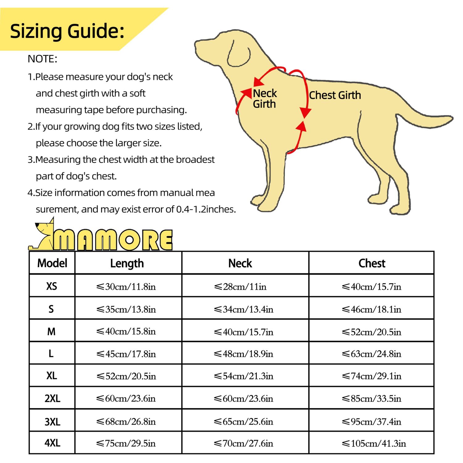 Waterproof Dog Raincoat, Adjustable Reflective Lightweight Pet Rain Clothes with Poncho Hood (Large, Yellow)