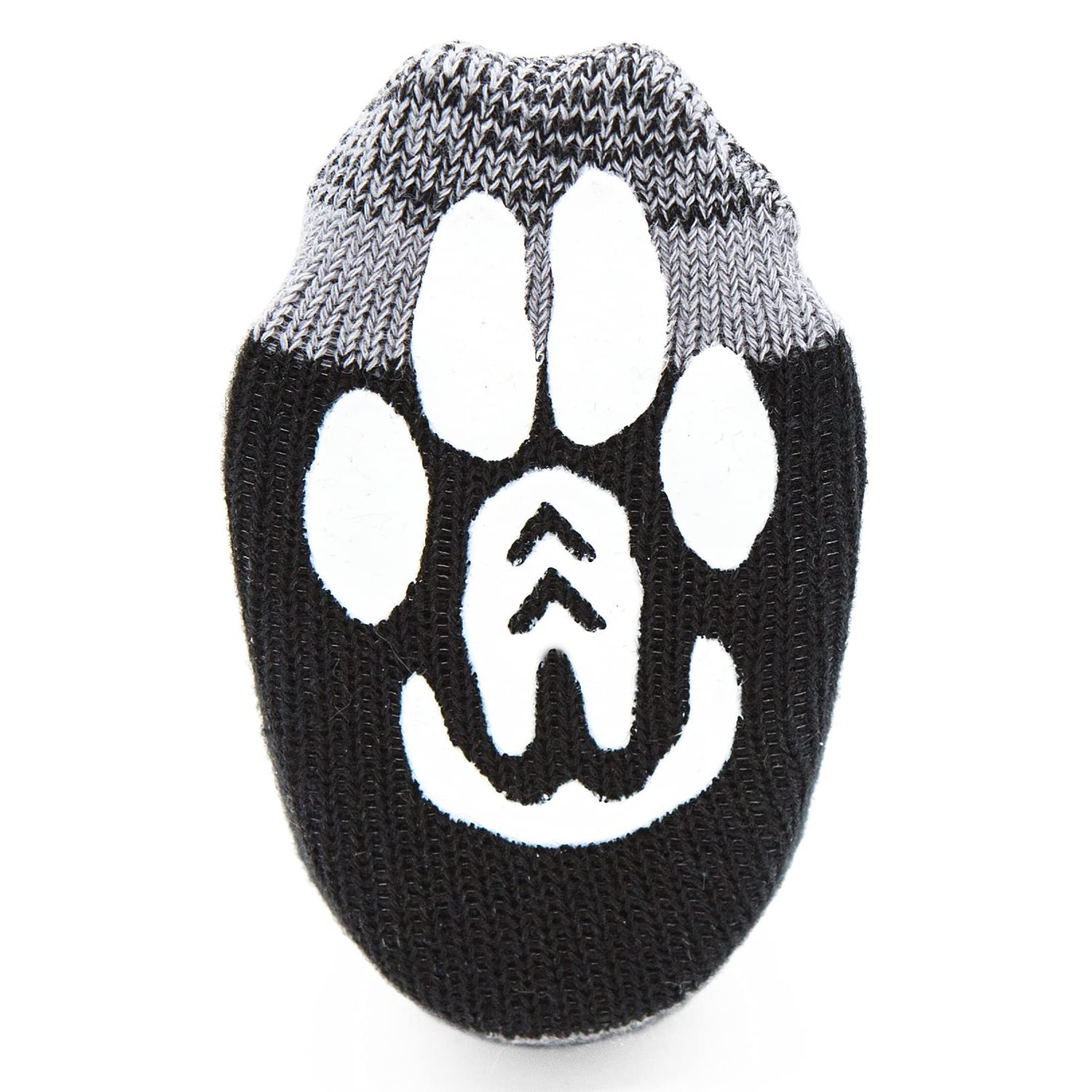 Woodrow Wear, Power Paws Greyhound Edition Advanced Dog Socks, Black Grey, L, Fits 70-95 pounds