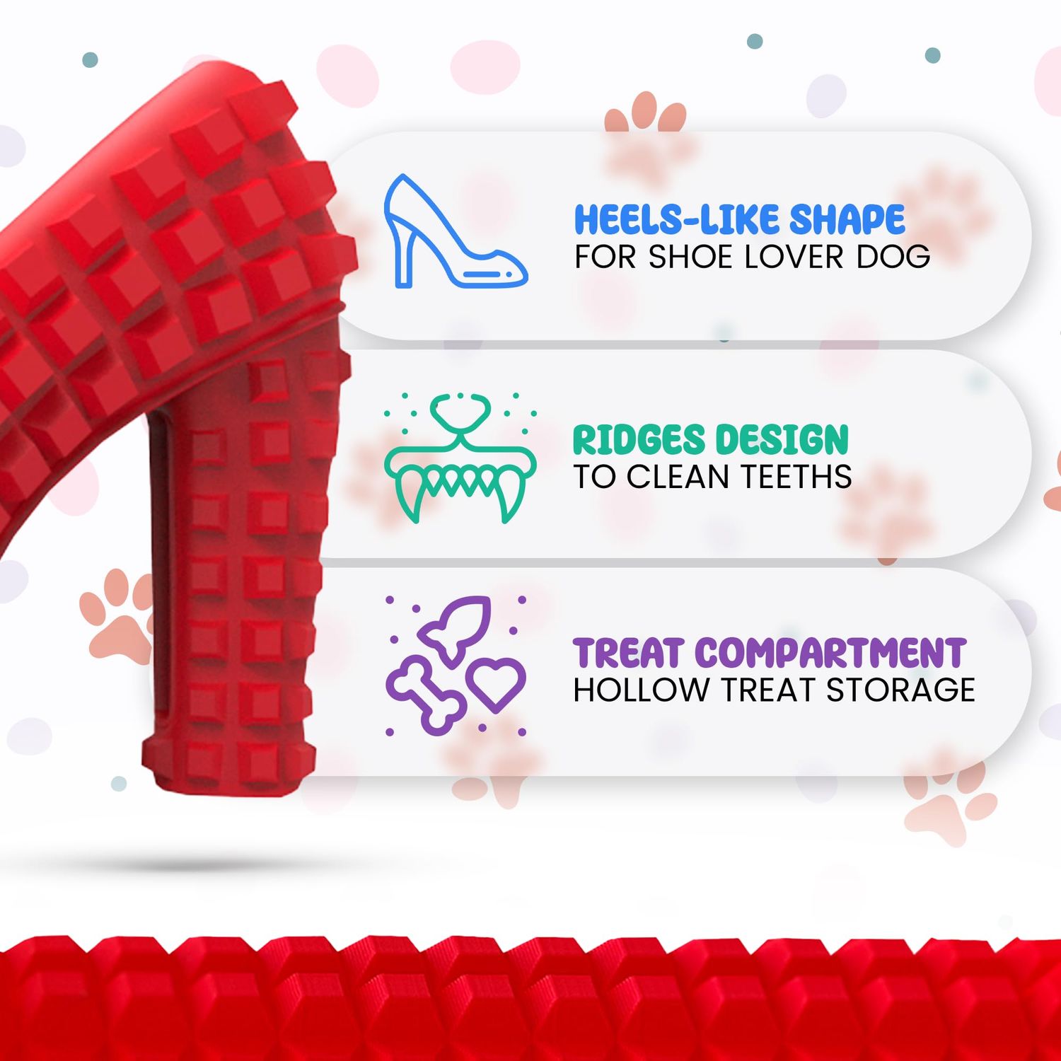 Dog Chew Toys for Aggressive Chewers - Treat Dispensing Chew Shoe Interactive Small Medium Dog Puzzle Toys, Dog Chew Enrichment Toys for Boredom and Brain Stimulating Game Keeps Them Engaged