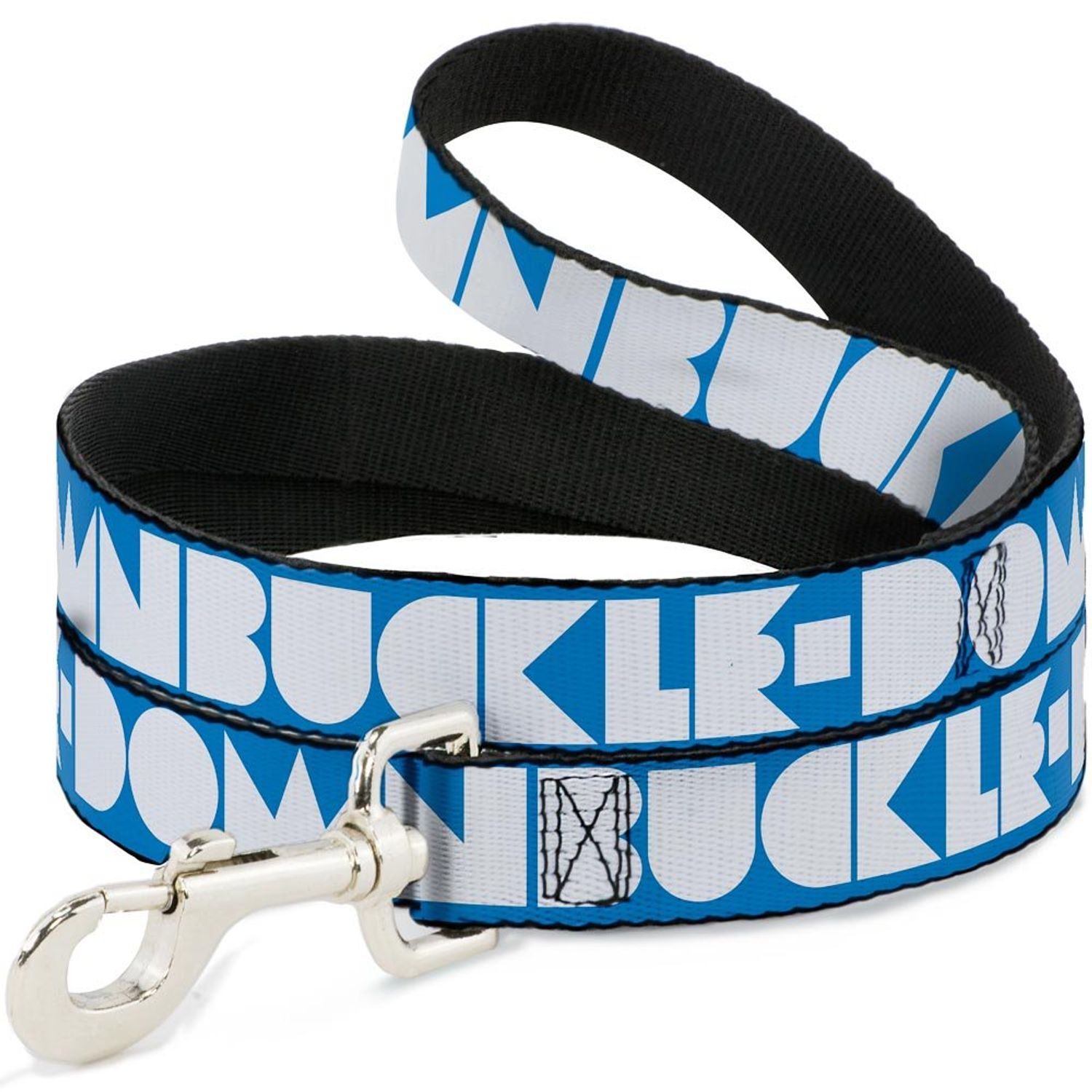 Dog Leash Buckle Down Shapes Turquoise White 4 Feet Long 0.5 Inch Wide