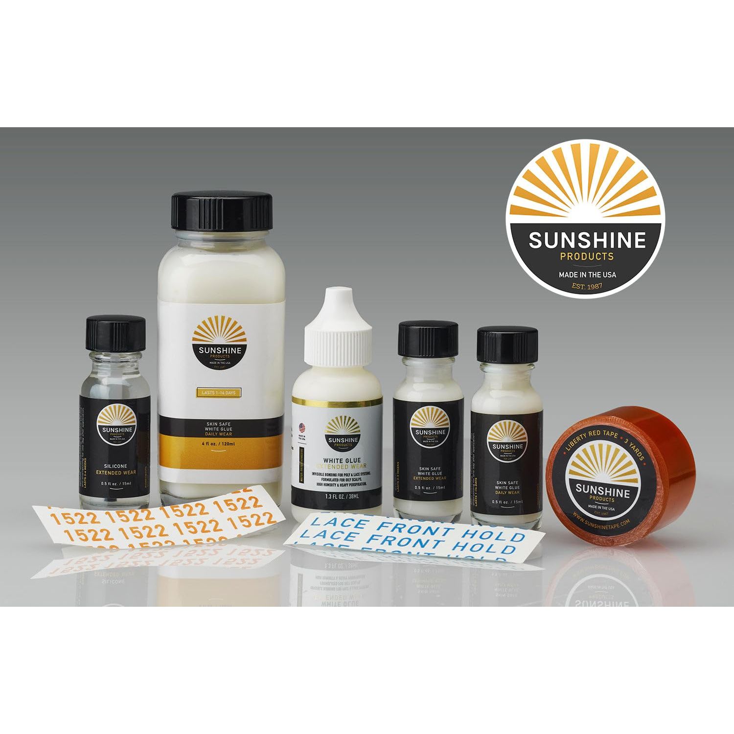 Sunshine Tape Sunshine Hairpiece Wig Tape (72 Pieces) - CC Curve - Double Sided Adhesive Tape for Toupee Lace Front Wig Strong Hold Waterproof Strips