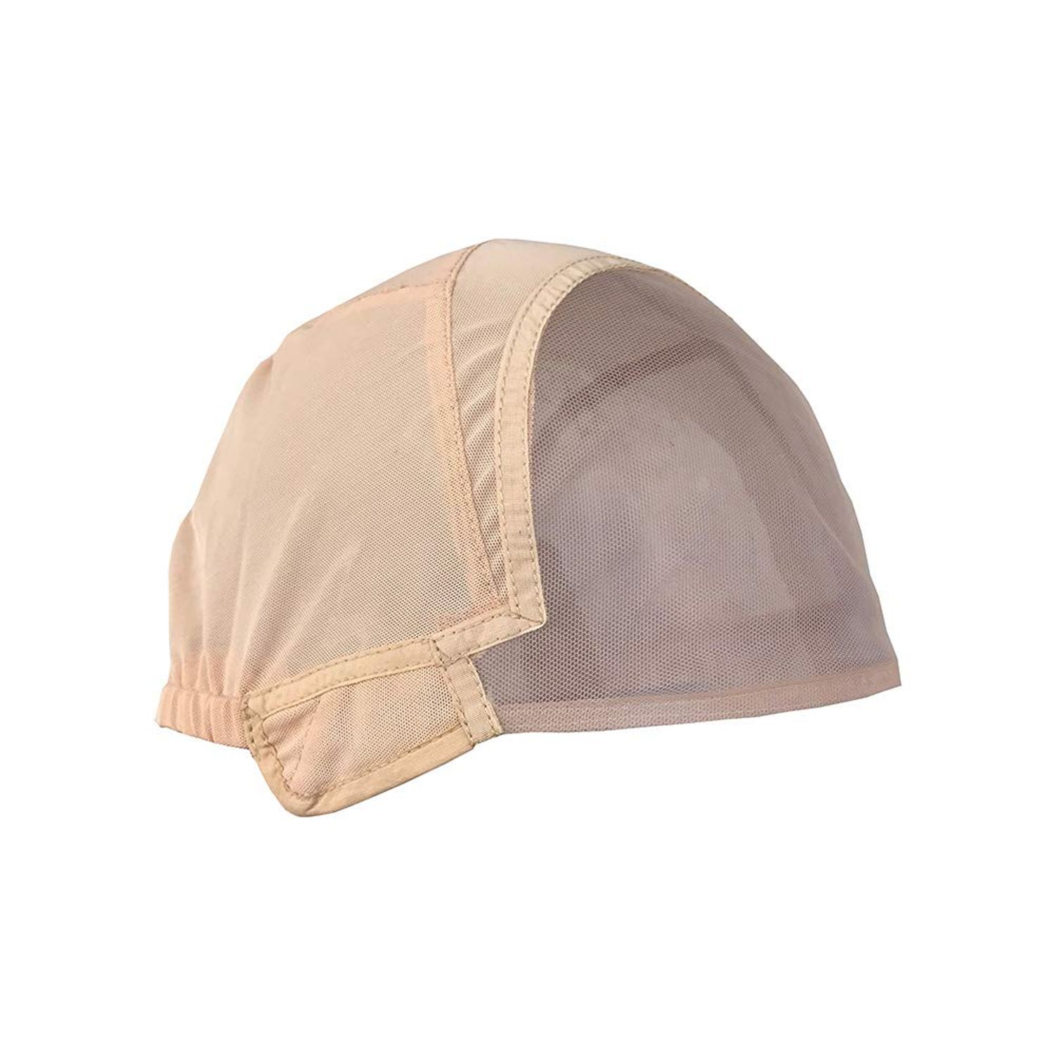 Glueless Wig Cap for Making Wigs with Adjustable Strap in the back and Spare Combs (Medium 22.5inch, Beige)