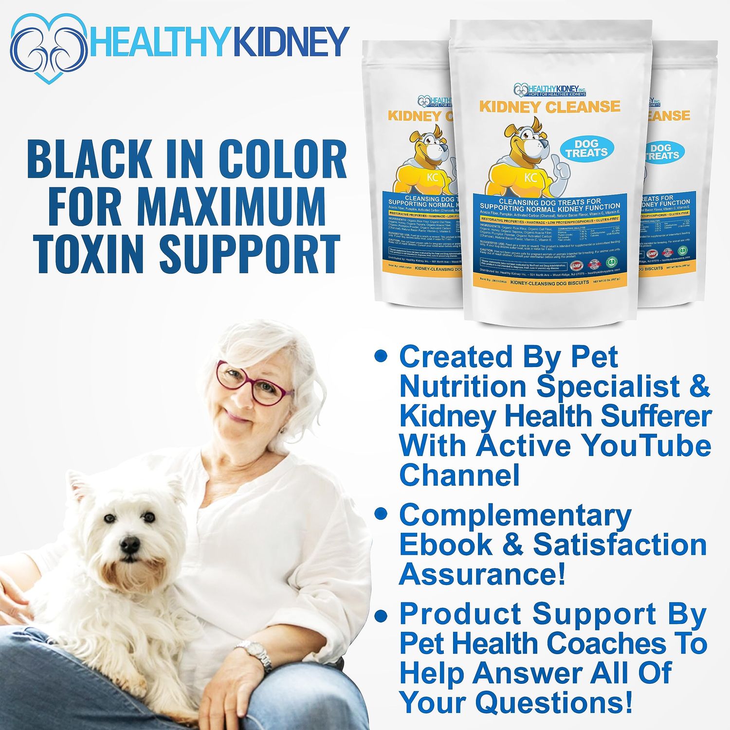 Petite Size Beef Flavor Kidney Cleanse Dog Treats 20 Oz - Kidney Support Formula for Toxin Elimination - Low Protein & Phosphorus Diet Snacks - Ideal for Kidney Wellness
