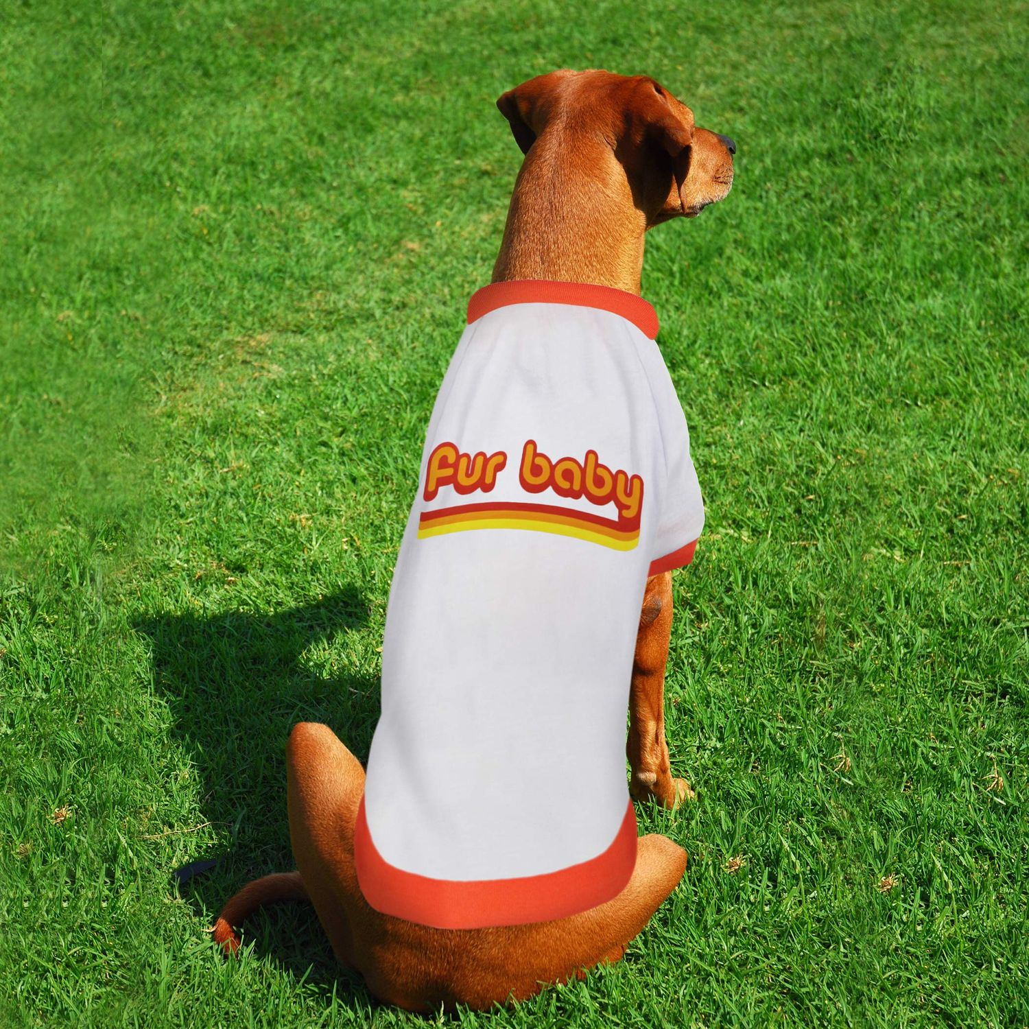 Dog TEE Shirt Licensed by LaurDIY - Fur Baby - LAURDIY Dog Shirt, Medium