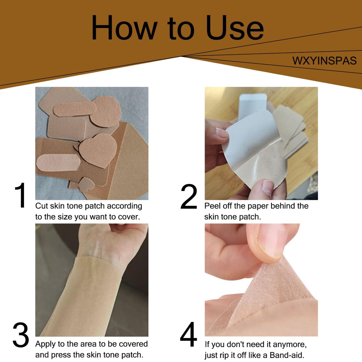 Tattoo Cover Up Tape, 1 Roll Ultra Thin Patches for Concealing Tattoos, Scars, Birthmarks, Invisible, Waterproof, Breathable Makeup Skin Tone Concealer Stickers for Flawless Coverage (10cmx2m,beige)