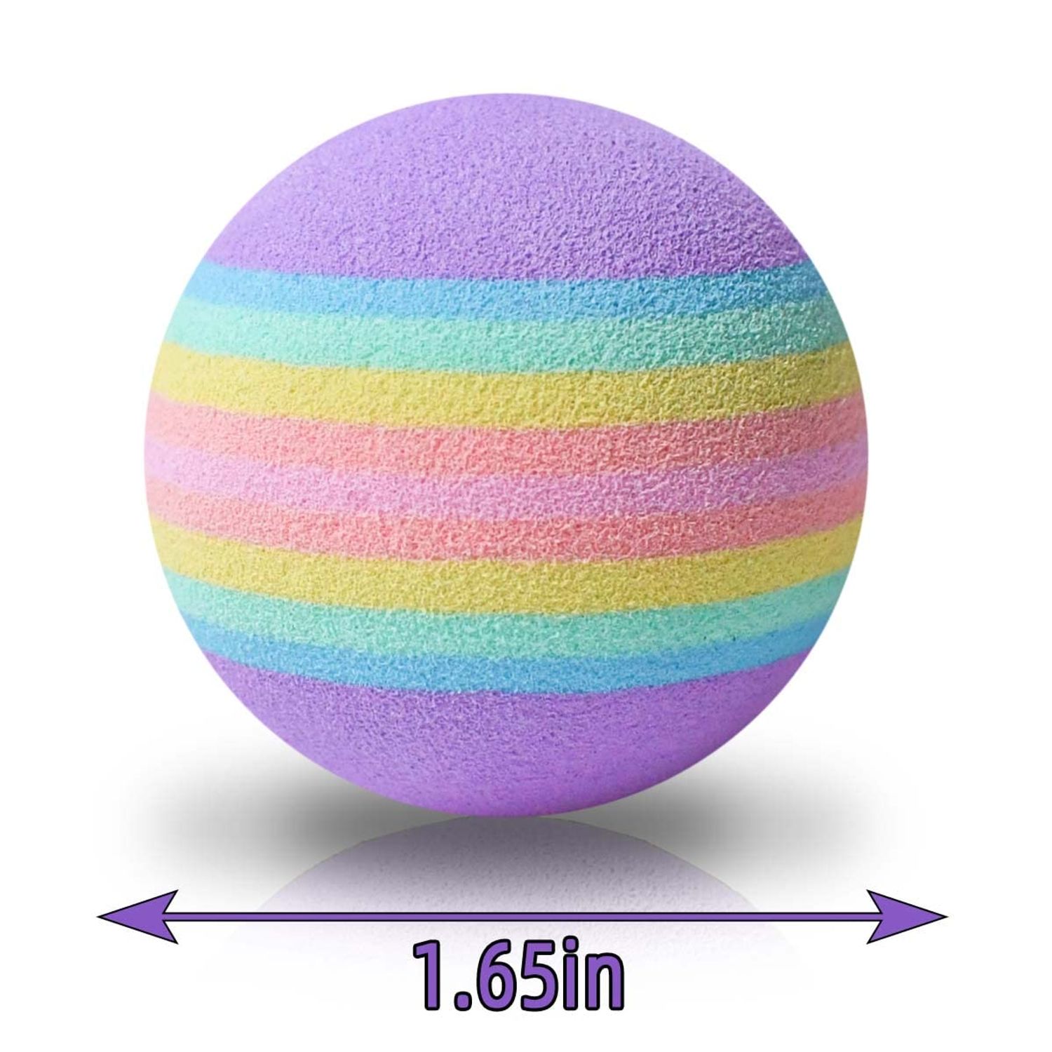 12 Pack Foam Cat Toy Balls Cat Foam Soccer Ball Pet Foam Ball Soft Cats Toys Sponge Balls Colorful Quiet Eva Interactive Toy Ball for Kitten Dog Puppy Indoor Activity Play Chase Training Chewing