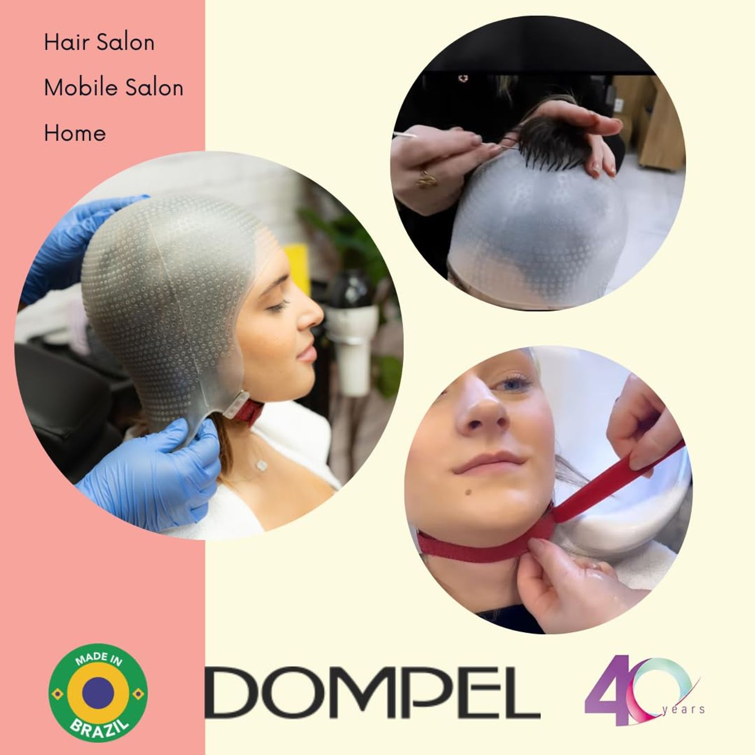 DOMPEL Sparta 2.4K Silicone Highlight Hair Cap Color White | Perfect Highlights | 2,400 Strategically Positioned Holes | Curved Design for a Perfect Fit | Reusable silicone cap with metal needle