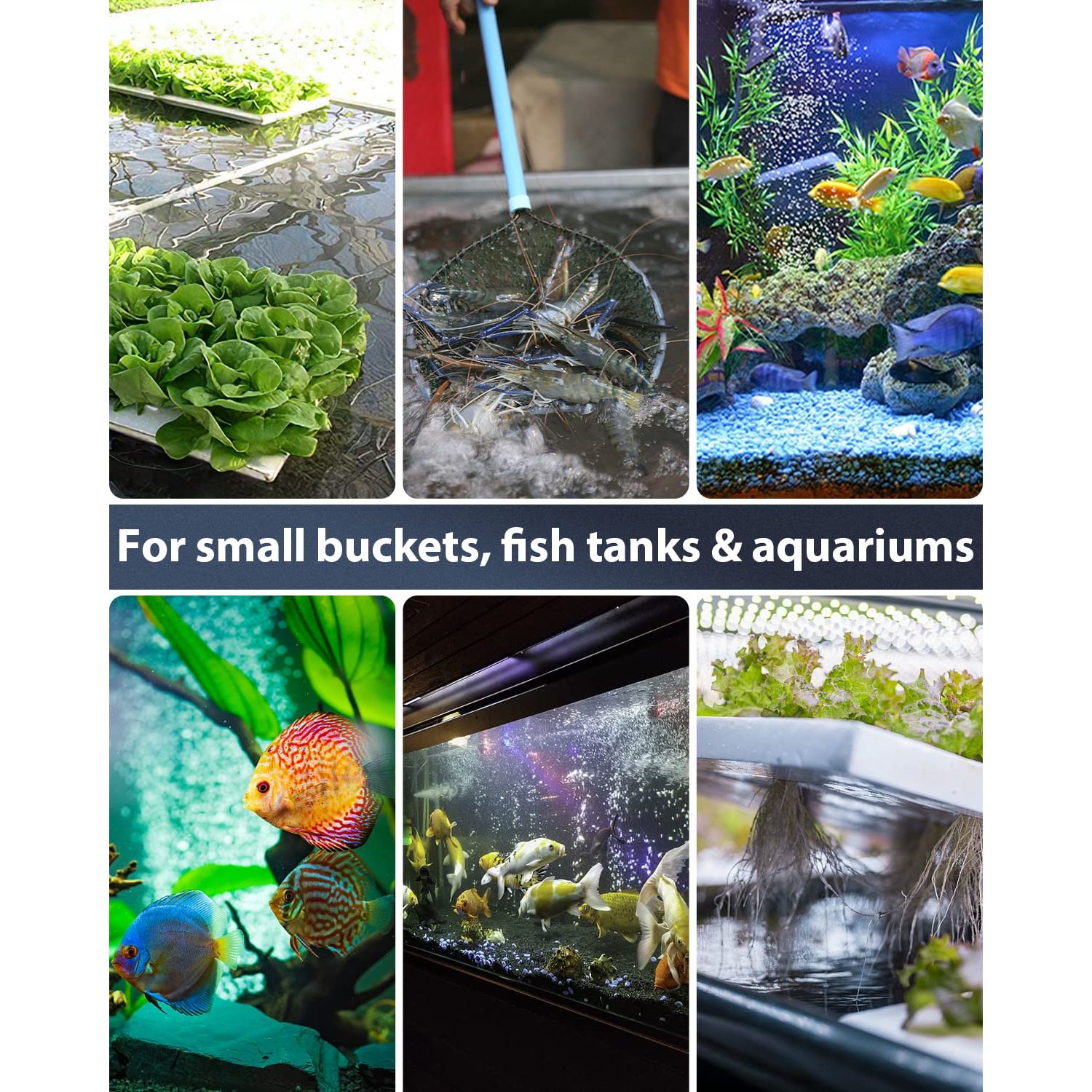Pawfly Aquarium Air Stone Bar Bubbler 4 Inch, Fish Tank Bubbler Stone with Plastic Base Square Oxygen Diffuser for Nano Air Pump Small Bucket and Fish Tank, 4 Pack