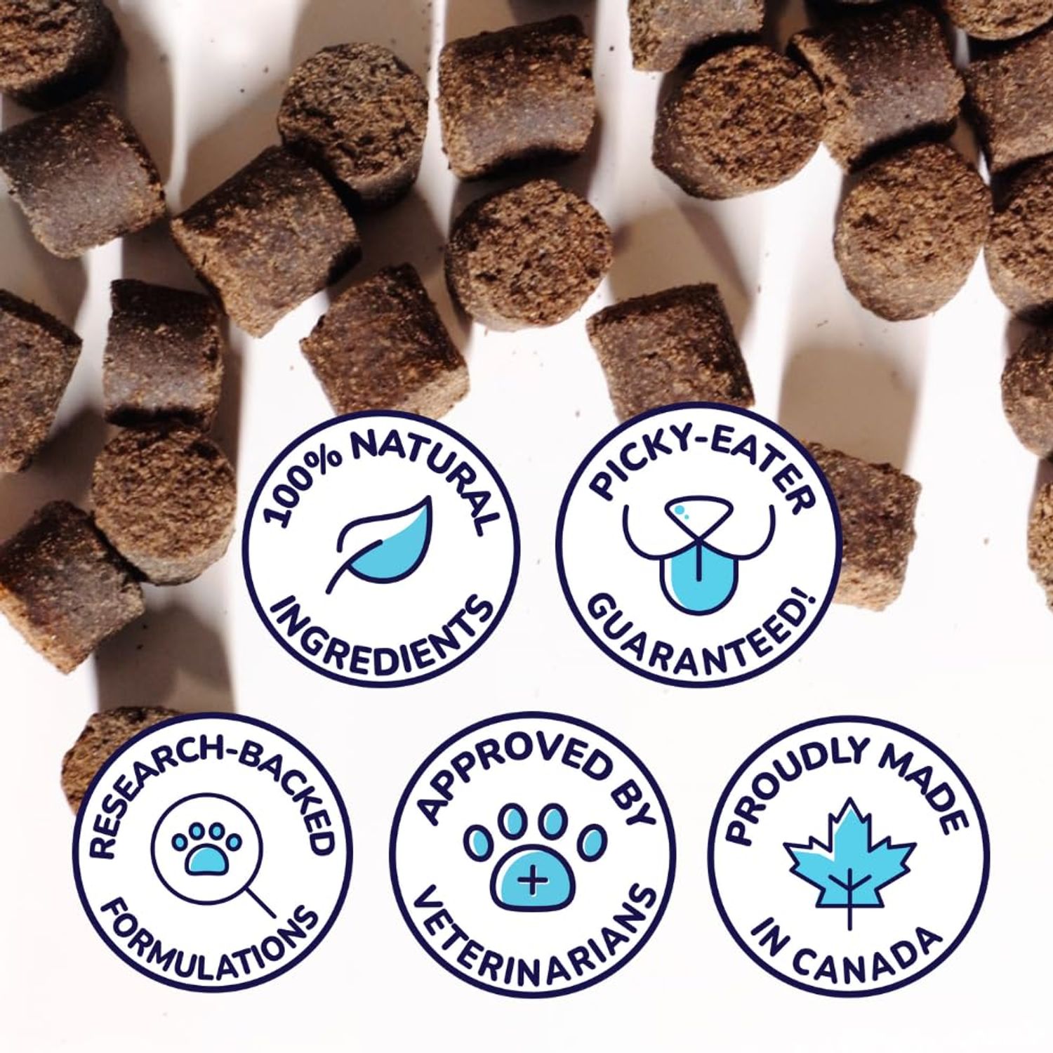 healthybud Calming Aid, Natural Duck Dog Treats & Toppers for Stress Relief - Dog Separation Anxiety, Stress Reduction, Aggression Relief - Support Calm, Immunity Health (14.1 Ounces)