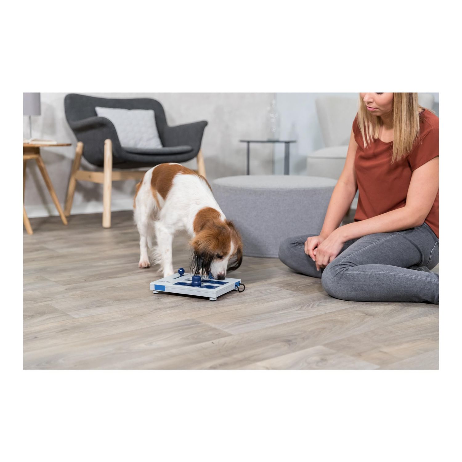 TRIXIE Mini Mover Dog Puzzle Toy, Advanced (Level 3) Strategy Game, Dog Activity Treat Toy for Dogs