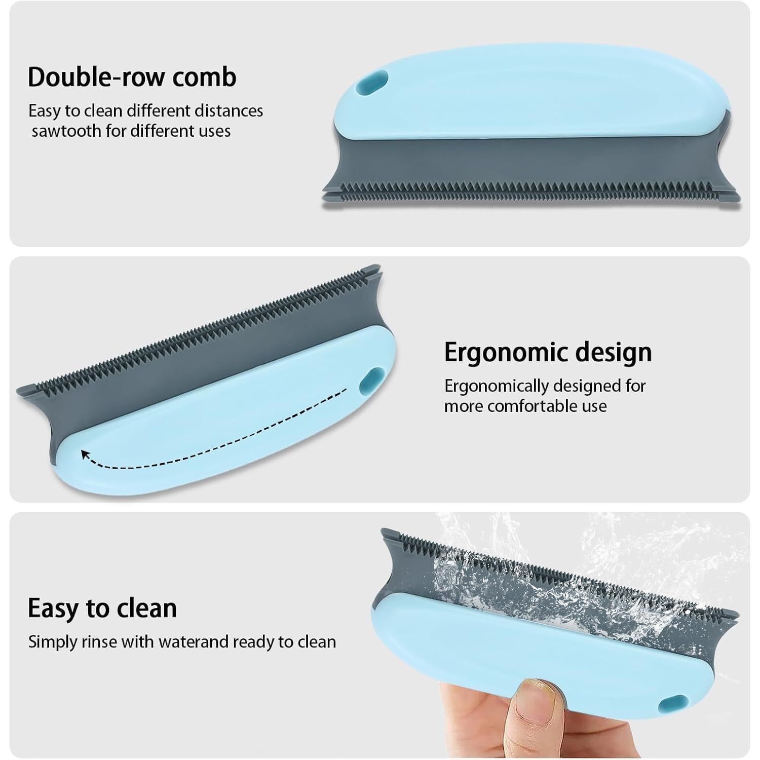 Pet Hair Remover, Portable Dog Cat Hair Remover, Lint Remover, Reusable Pet Hair Removal Tool, Lint Shaver Cleaner Pro, Carpet Scraper for Couch Furniture, Blanket, Clothing, Carpet, Rugs (9)