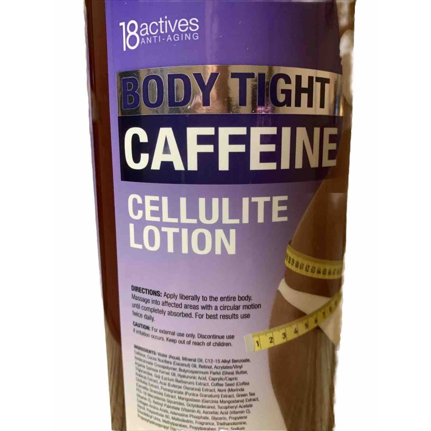 18ACTIVES ANTI-AGING BODY TIGHT CAFFEINE CELLULITE LOTION 32OZ