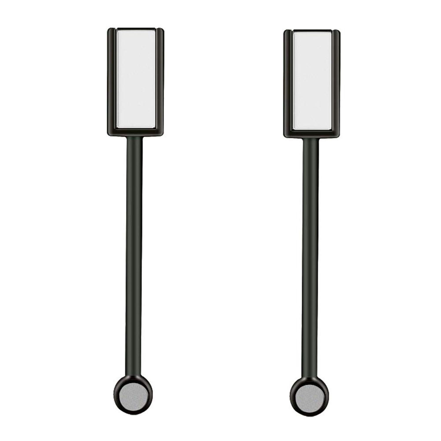 2 Pieces Magnet Stick Double-head Nail Magnet Stick Cat Eye Magic Magnet Stick for 3D Magnetic Cat Eye Gel Magic Nail Art Manicure Tool, Black