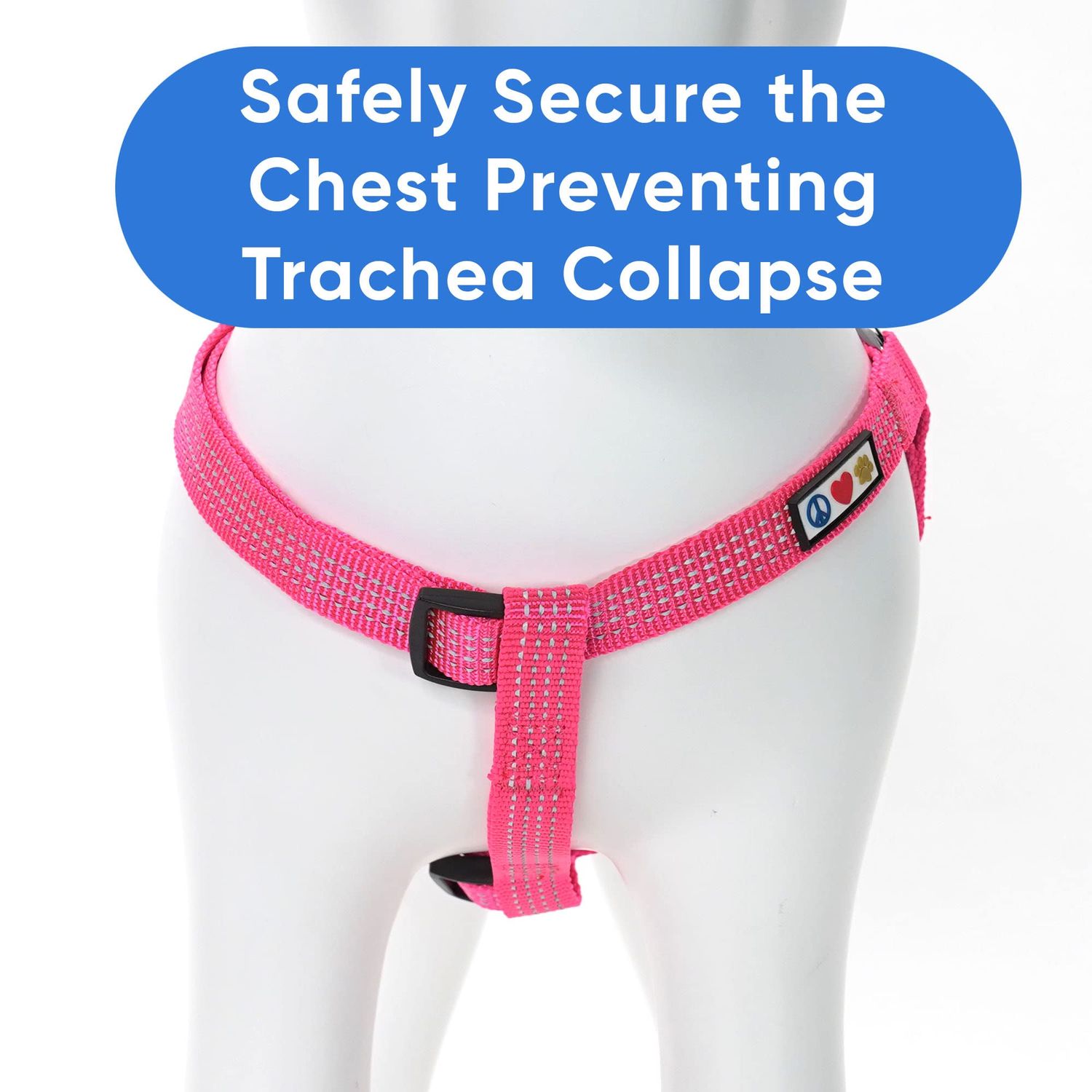 Pawtitas Dog Harness Medium Sized Dog Pink Dog Harness Step in from a Senior Dog to a Puppy Harness Adjustable Reflective Dog Harness S Reflective Dog Vest