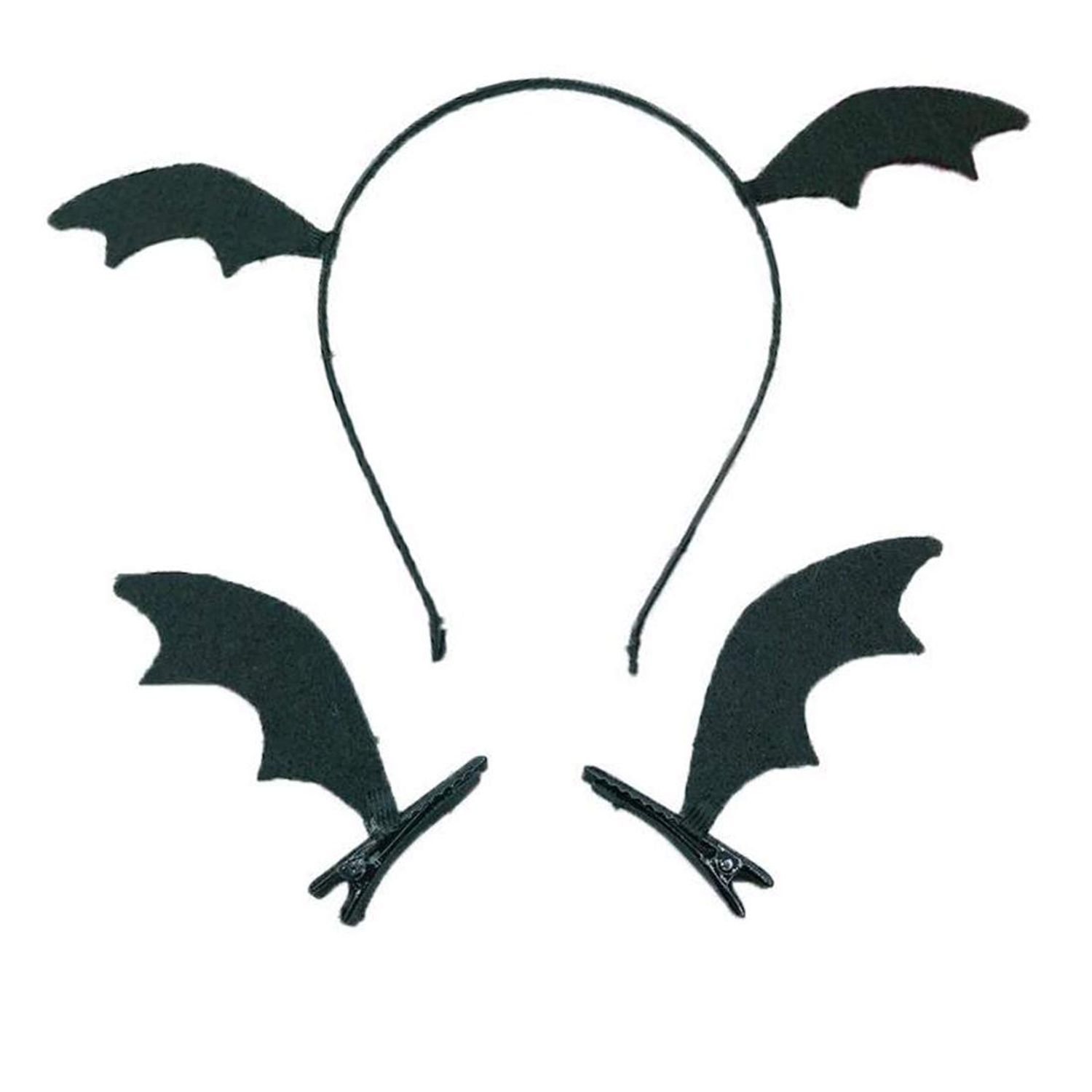 Halloween Cartoon Hair Clips Hairpin Hair Accessories Cosplay Costume WJR06 (Bats Wing Set)