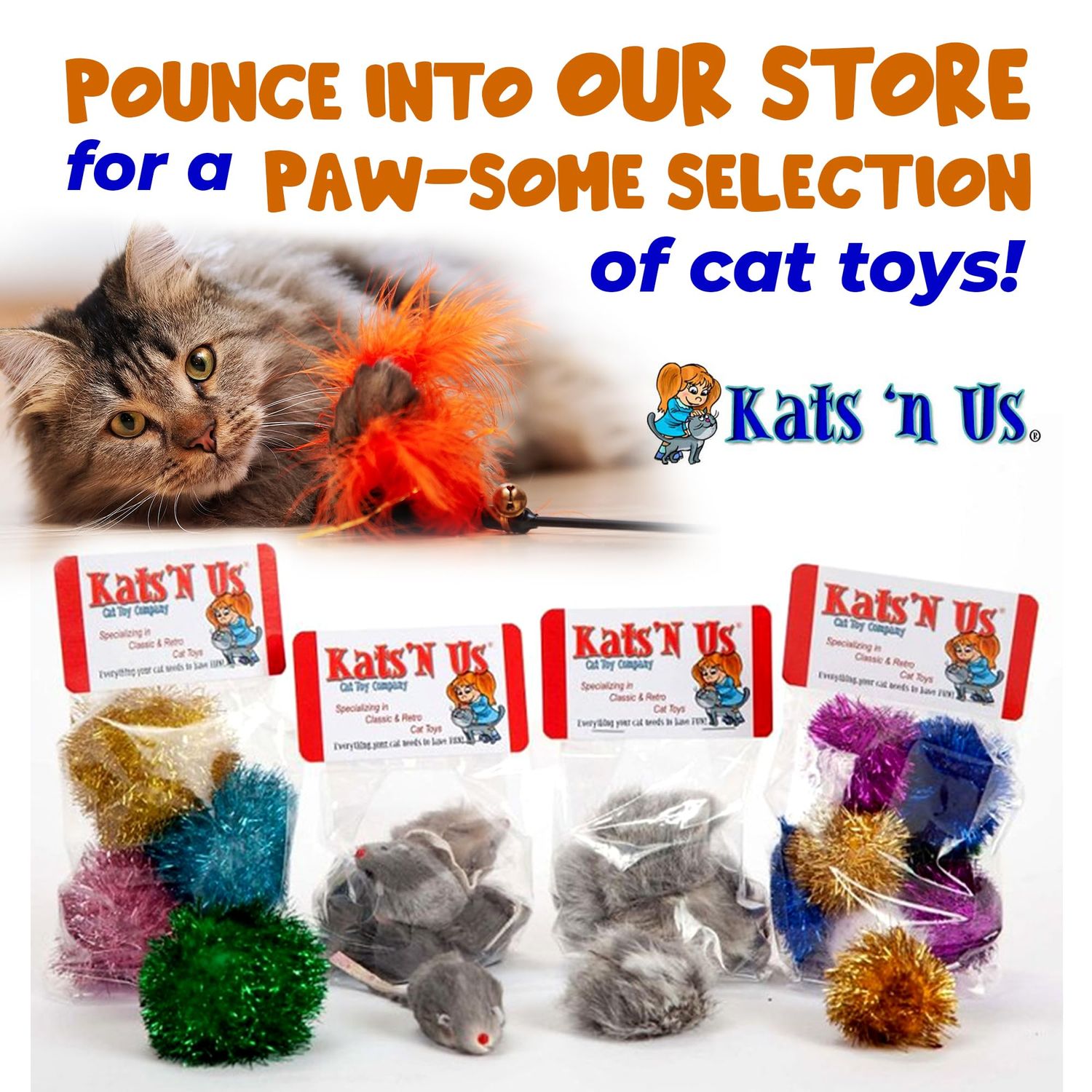 Classic Cat Toy Gift Kat Kit