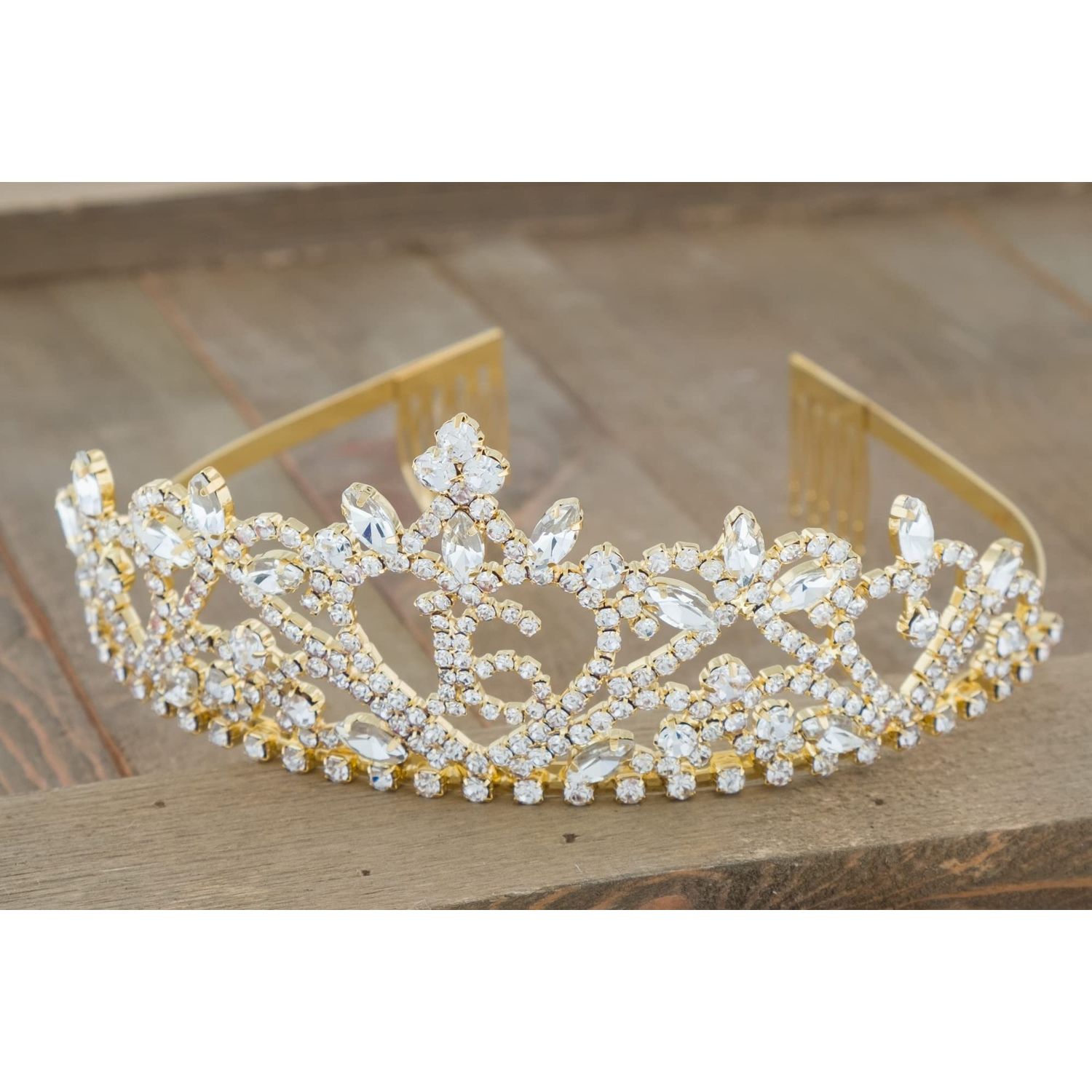 Ella Celebration 16 Tiara Rose Gold 16th Birthday Sweet 16 Party Crown (Gold Tiara)