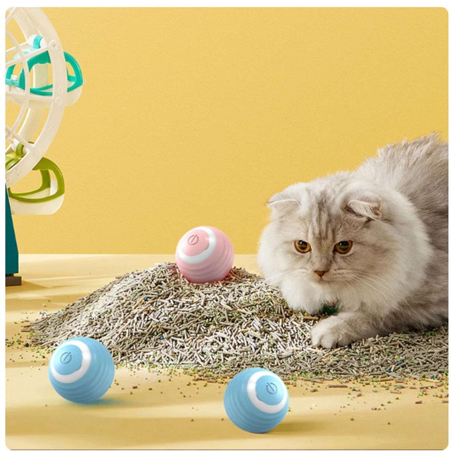 Cat Interactive Ball Smart Cat Toys Indoor Automatic Rolling Magic Ball Kitten
