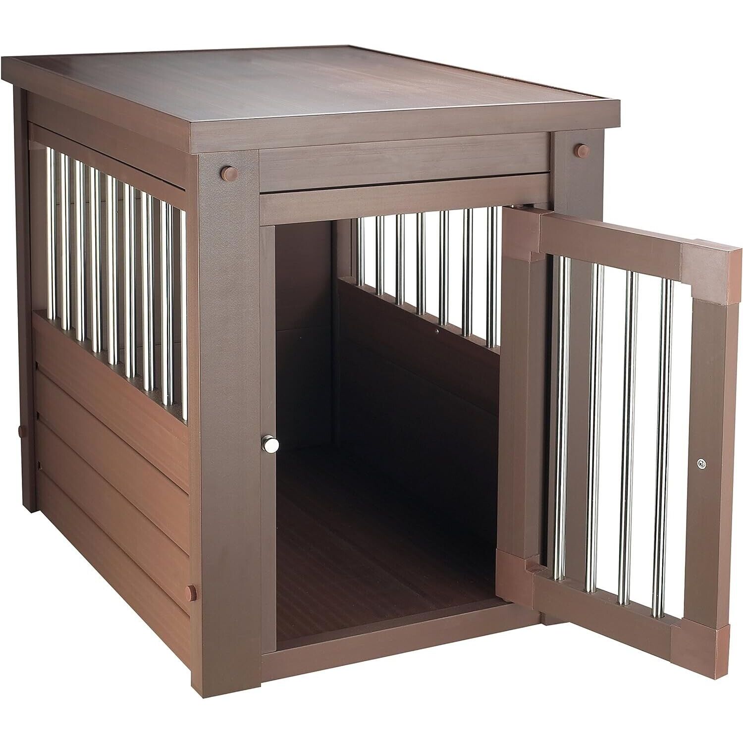 New Age Pet ecoFLEX Pet Crate/End Table, Medium, Russet