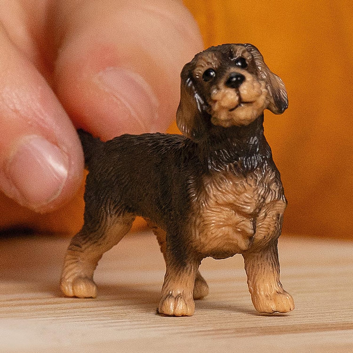 Schleich Farm World New 2024 Farm Animal Toy Wire Haired Dachshund Dog Toy Figurine