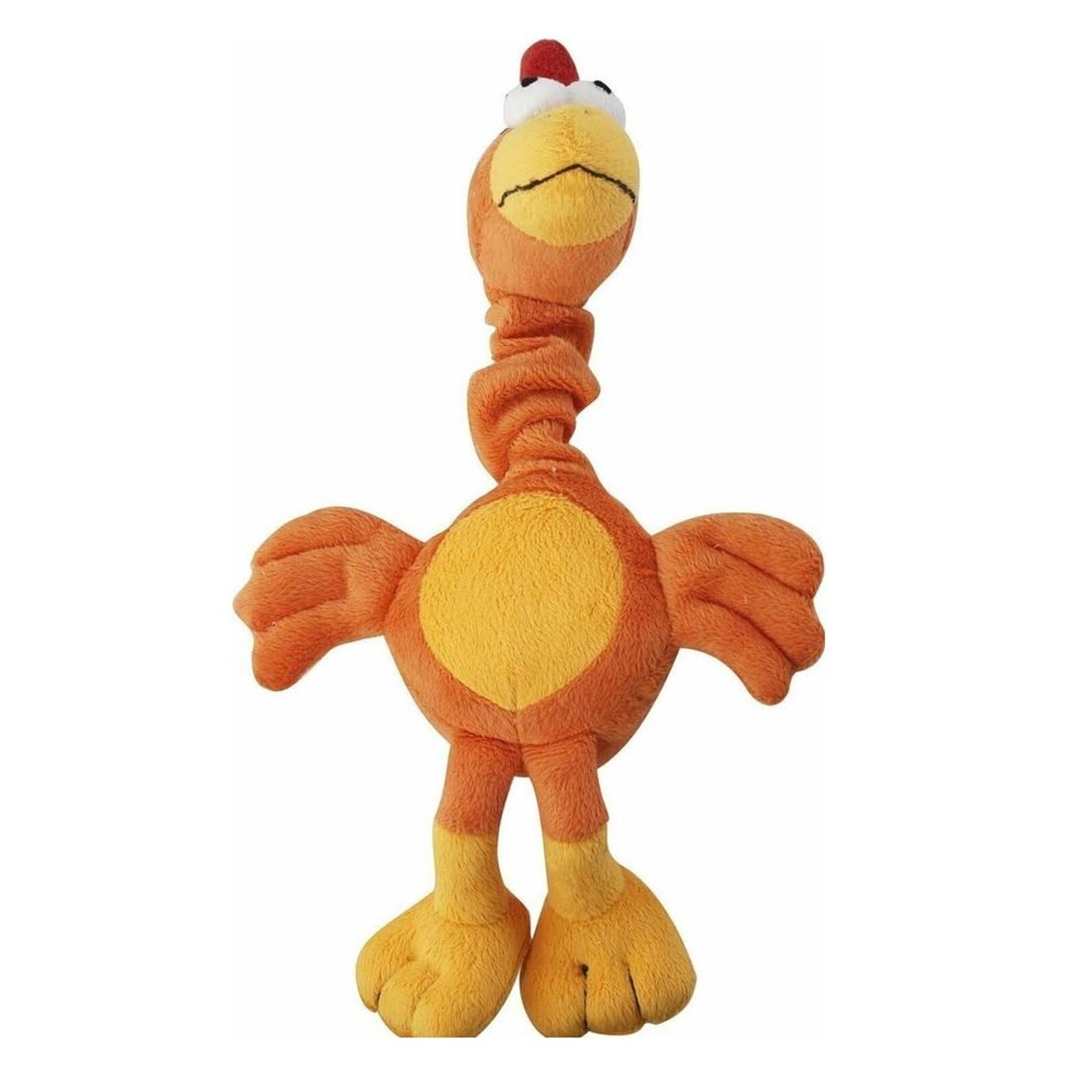 MPP One Dog Toy 14 Inch Chirpies Singing Bird Plush Bungee Neck Tugs Sets Available (Black Crow)