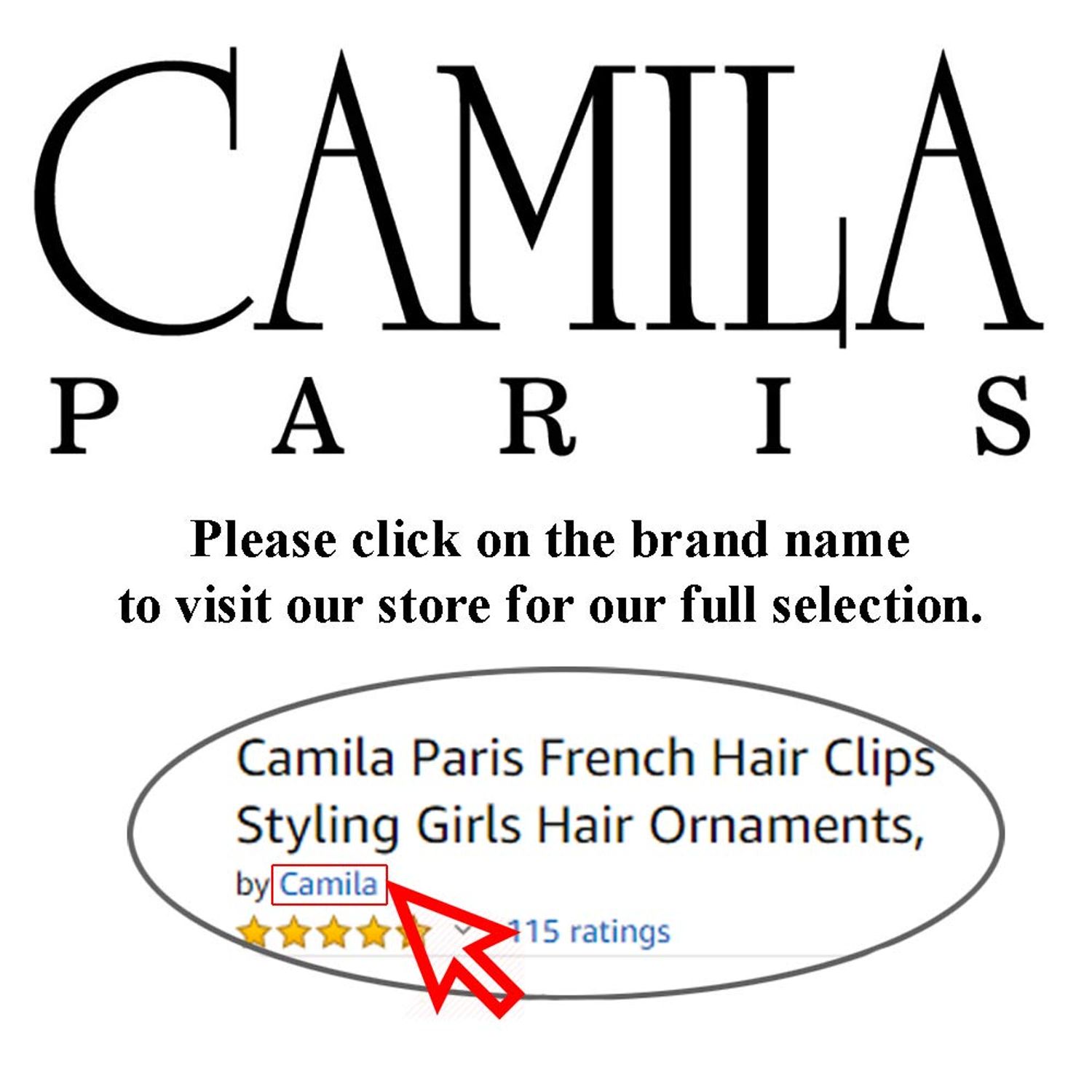 Camila Paris CP1592 French Hair Barrette Pin Clips for Girls, Flower, Tortoise Shell, No Metal Parts, Strong Hold Grip Hair Clips for Women, No Slip Styling Girls Hair Accessories, Made in France