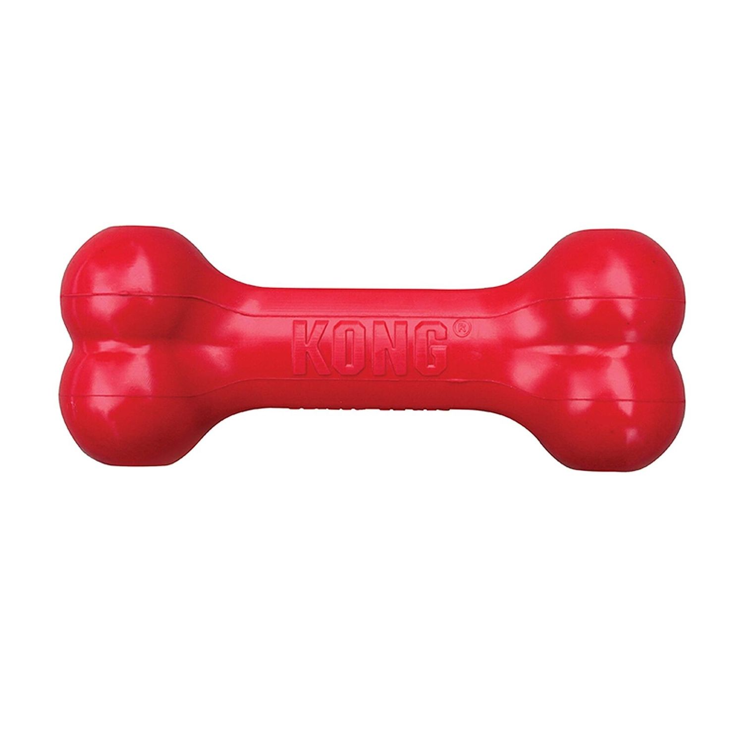 KONG Goodie Bone Durable Chew Toy for Dogs Stuffable Red Rubber Toy 1 Pack