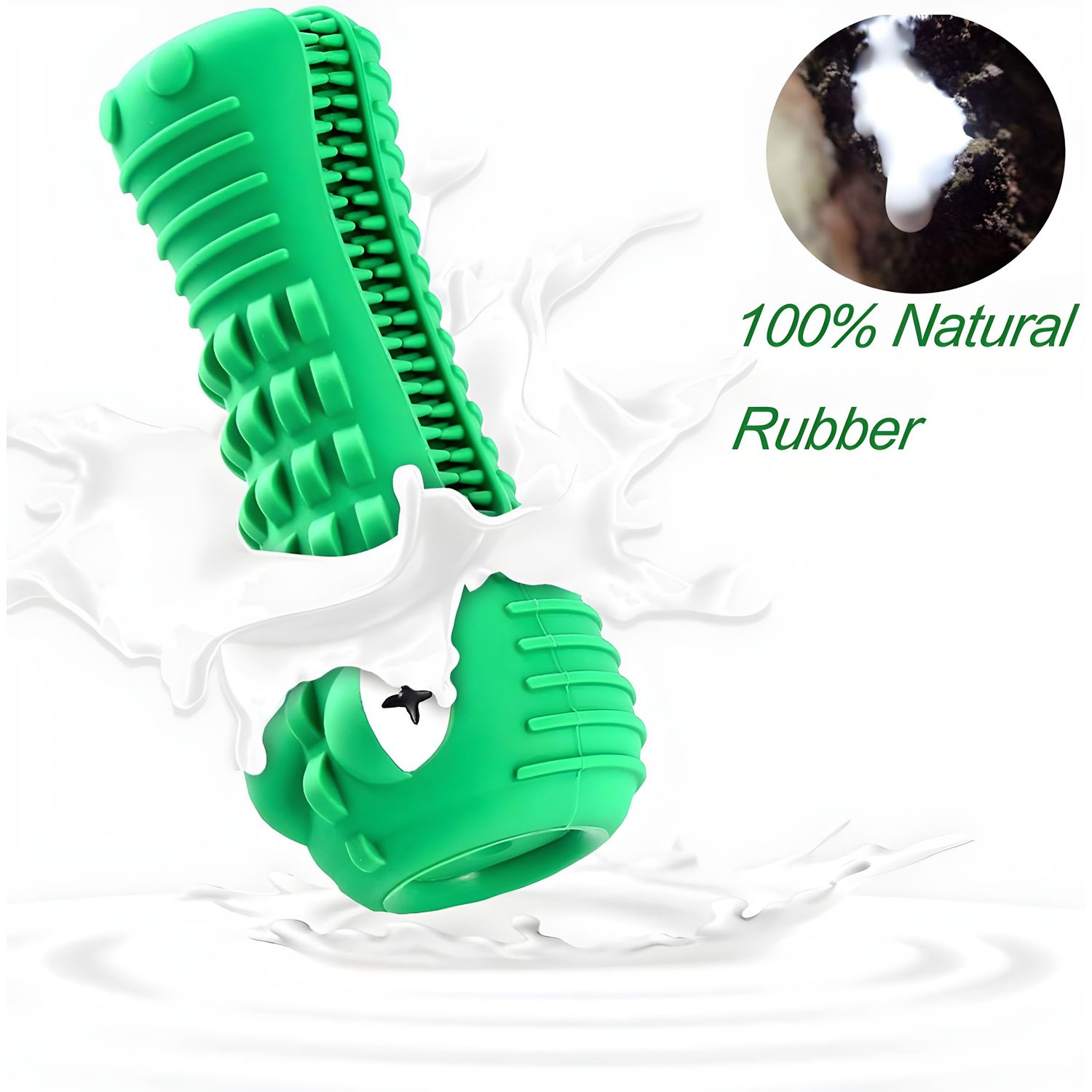 NECHAN Dog Toys for Aggressive Chewers, Dog Chew Toys for Aggressive Chewers Dental Care for Teeth Cleaning,German Shepherds, Golden Retrievers, Labradors, and Huskies (Green)
