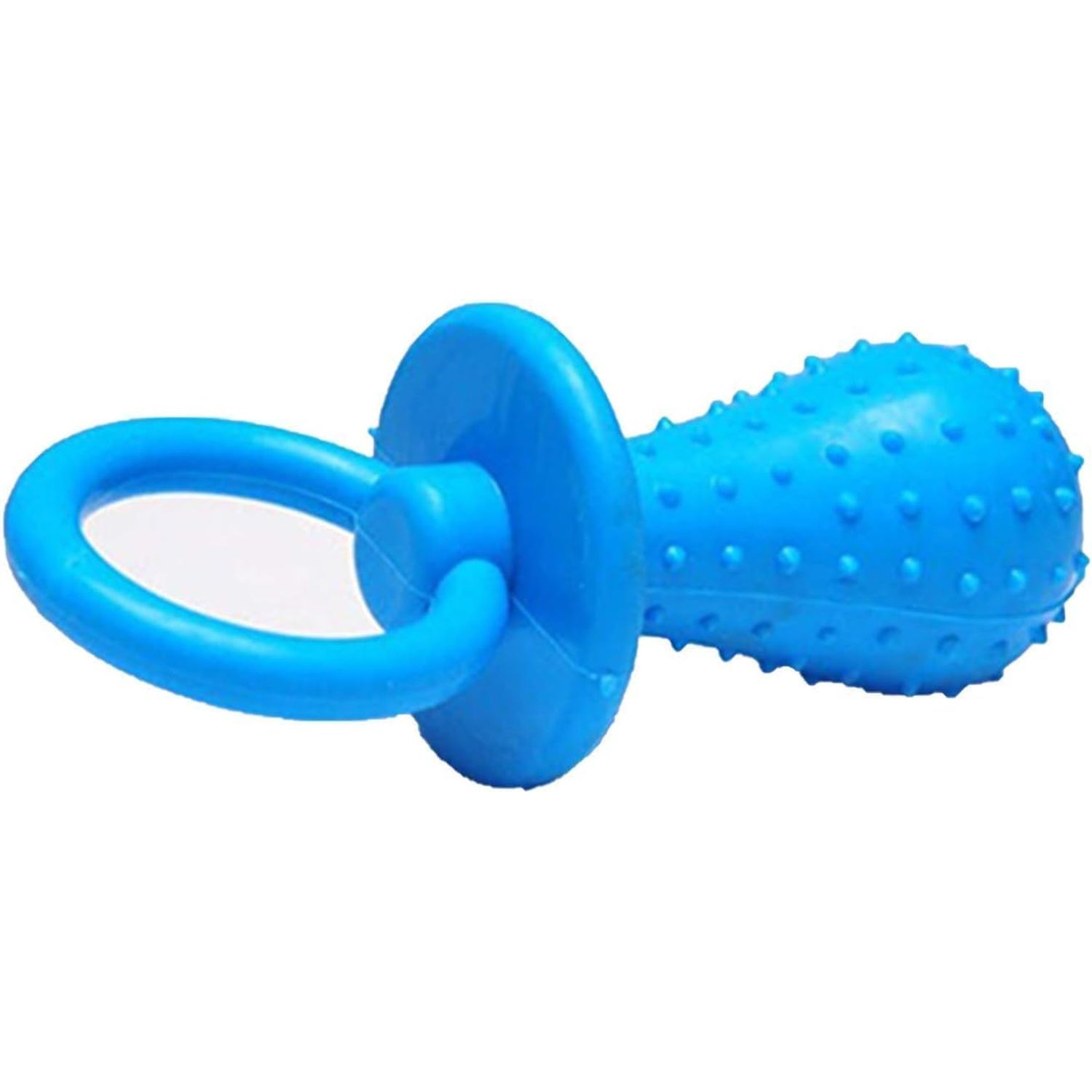 Blue Dserw Dog Pacifier Chew Toys, Mini Bite Resistant Bell Shape Rubber Pacifier Pet Dog Puppy Molar Chew Training Toy, Bell Chewing Playing Training Toys, for Pet Puppy Dog Cat, Chew Toys