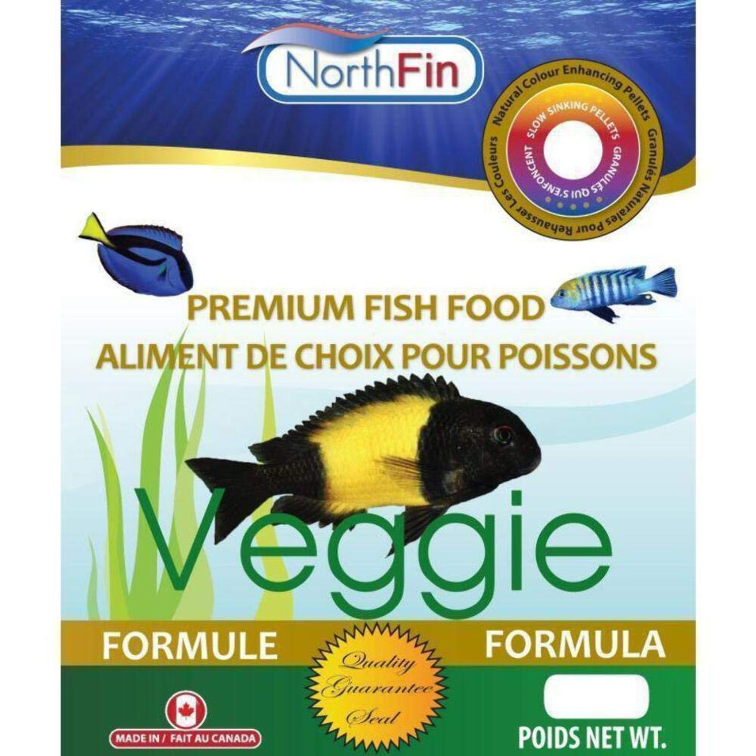 Northfin Fish Food Veggie Formula Slow Sinking Pellets (2mm 1kg)
