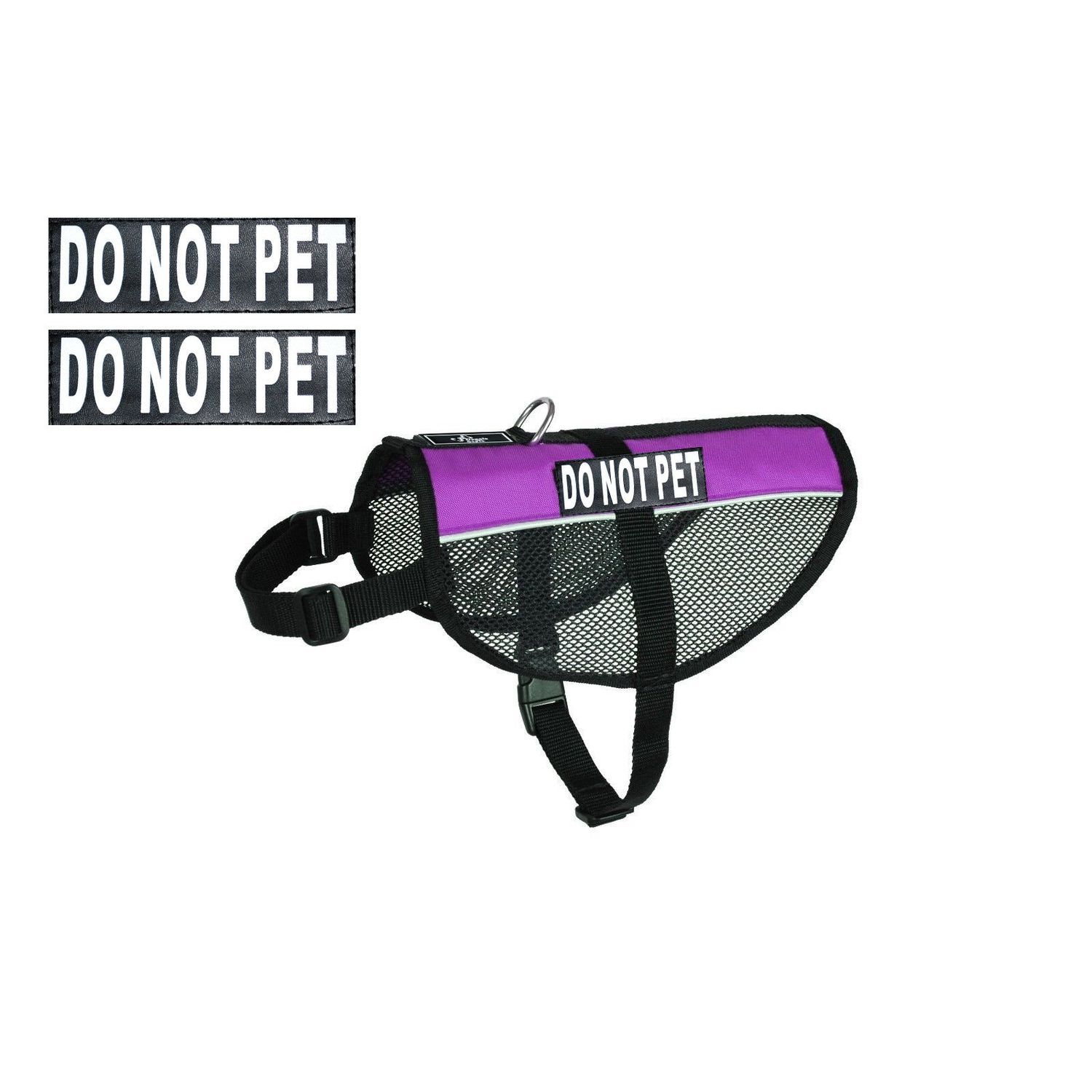 Doggie Stylz DO NOT PET Service mesh Dog Vest Harness Cool Comfort Nylon for Dogs Small Medium Large Purchase Comes with 2 Reflective DO NOT PET pathces. Please Measure Your Dog Before Ordering